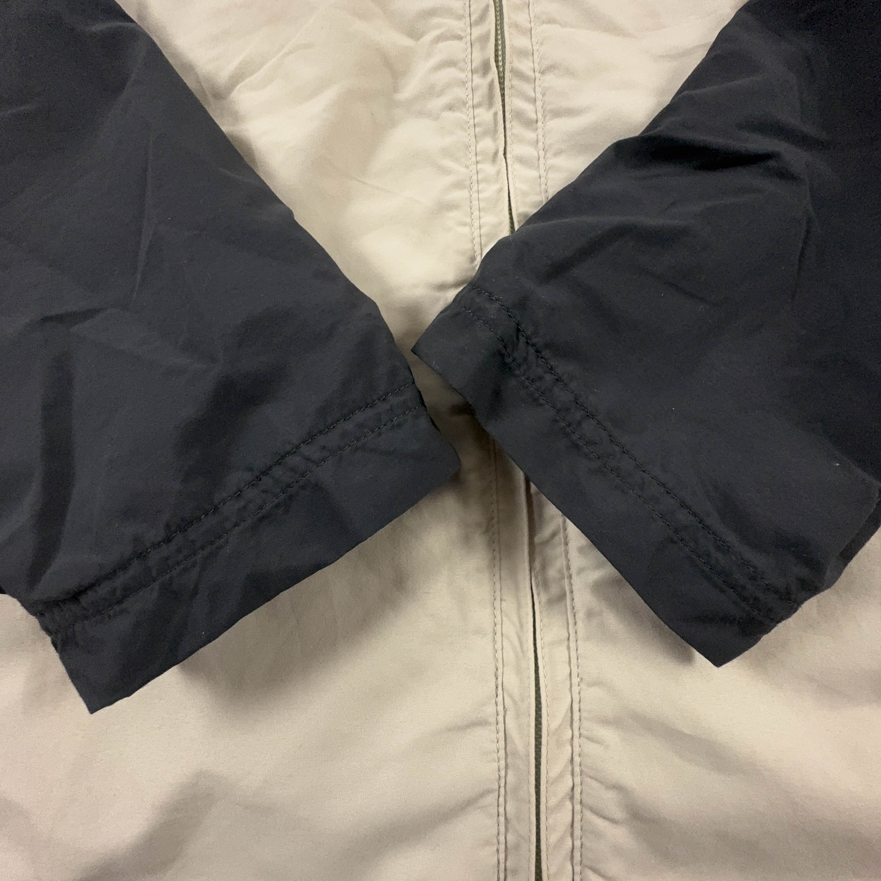 Giacca a vento Nike Vintage nera e beige con zip anni 90 - Taglia M/L 178 uomo