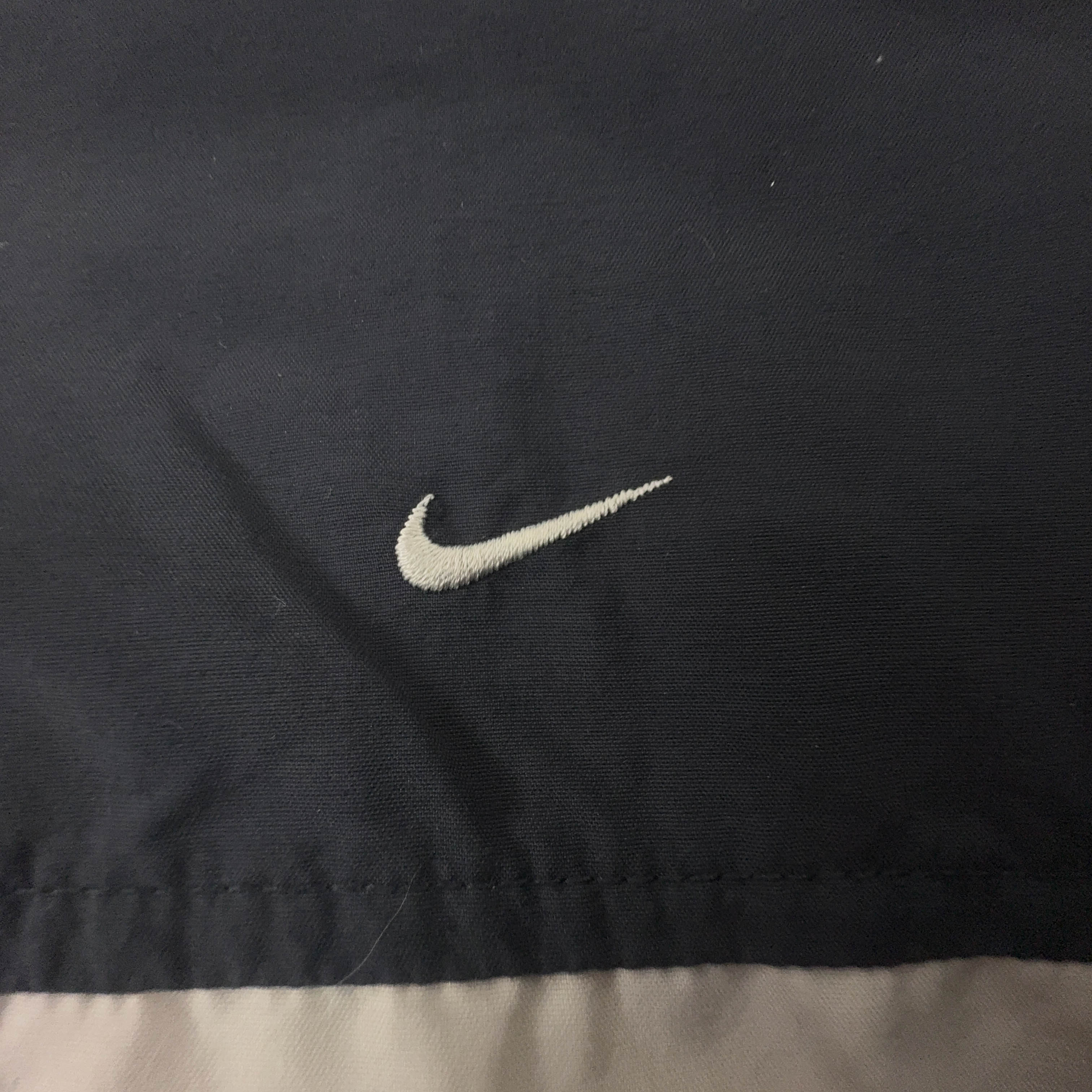 Giacca a vento Nike Vintage nera e beige con zip anni 90 - Taglia M/L 178 uomo