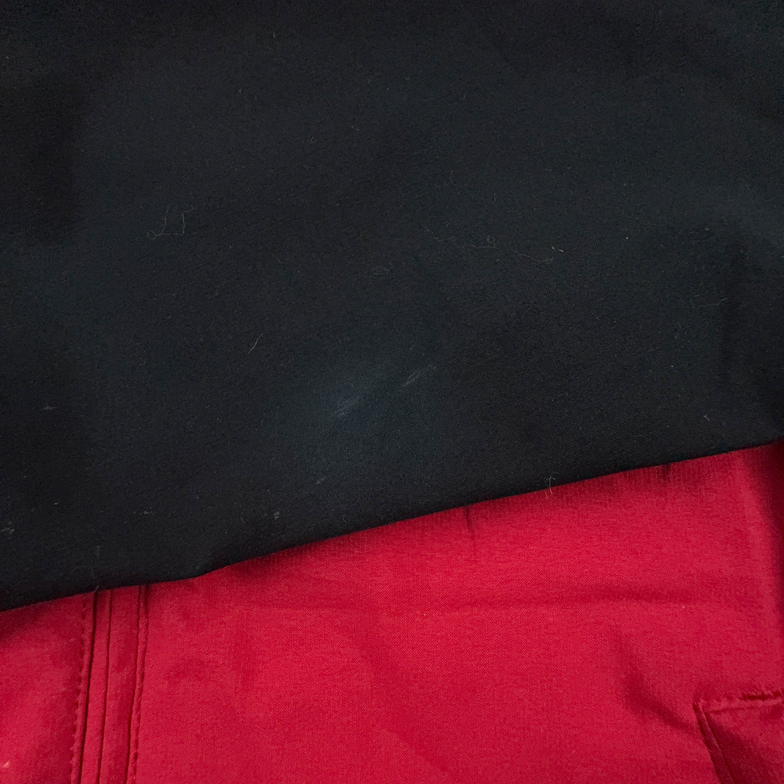Giacca a vento Nike Vintage rossa e nera con zip anni 00 - Taglia XS uomo