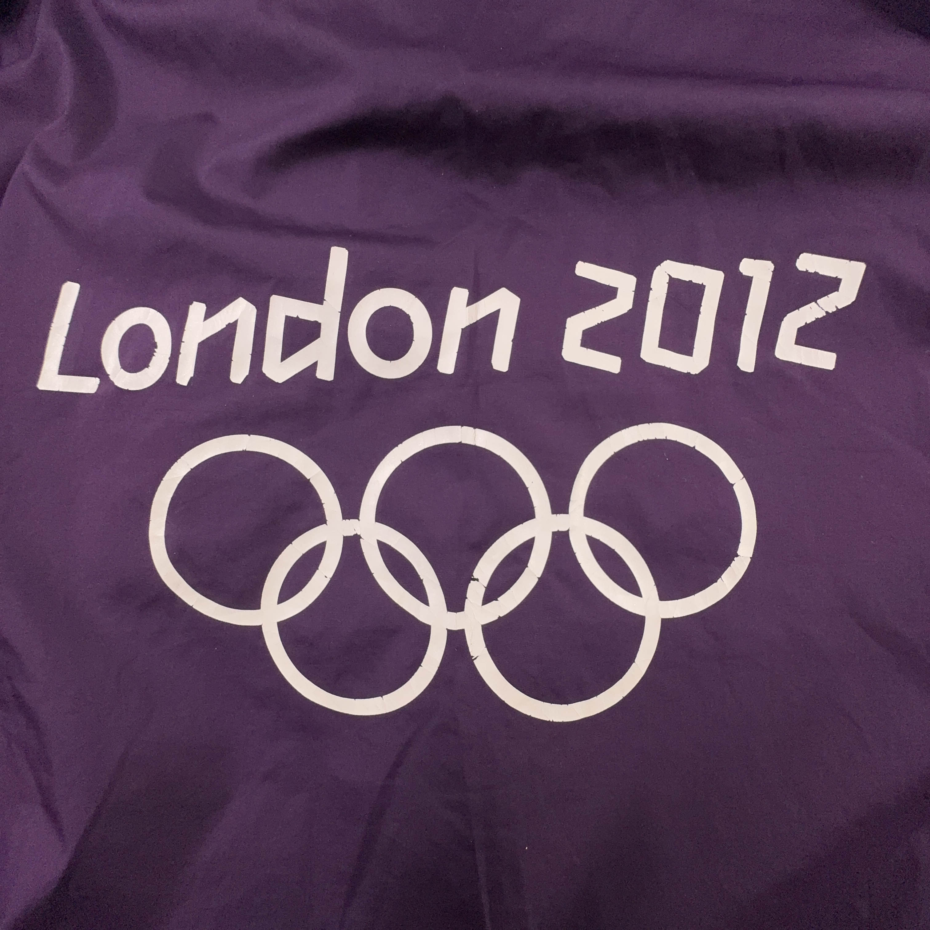 Giacca a vento Adidas London 2012 viola con zip - Taglia XXL uomo
