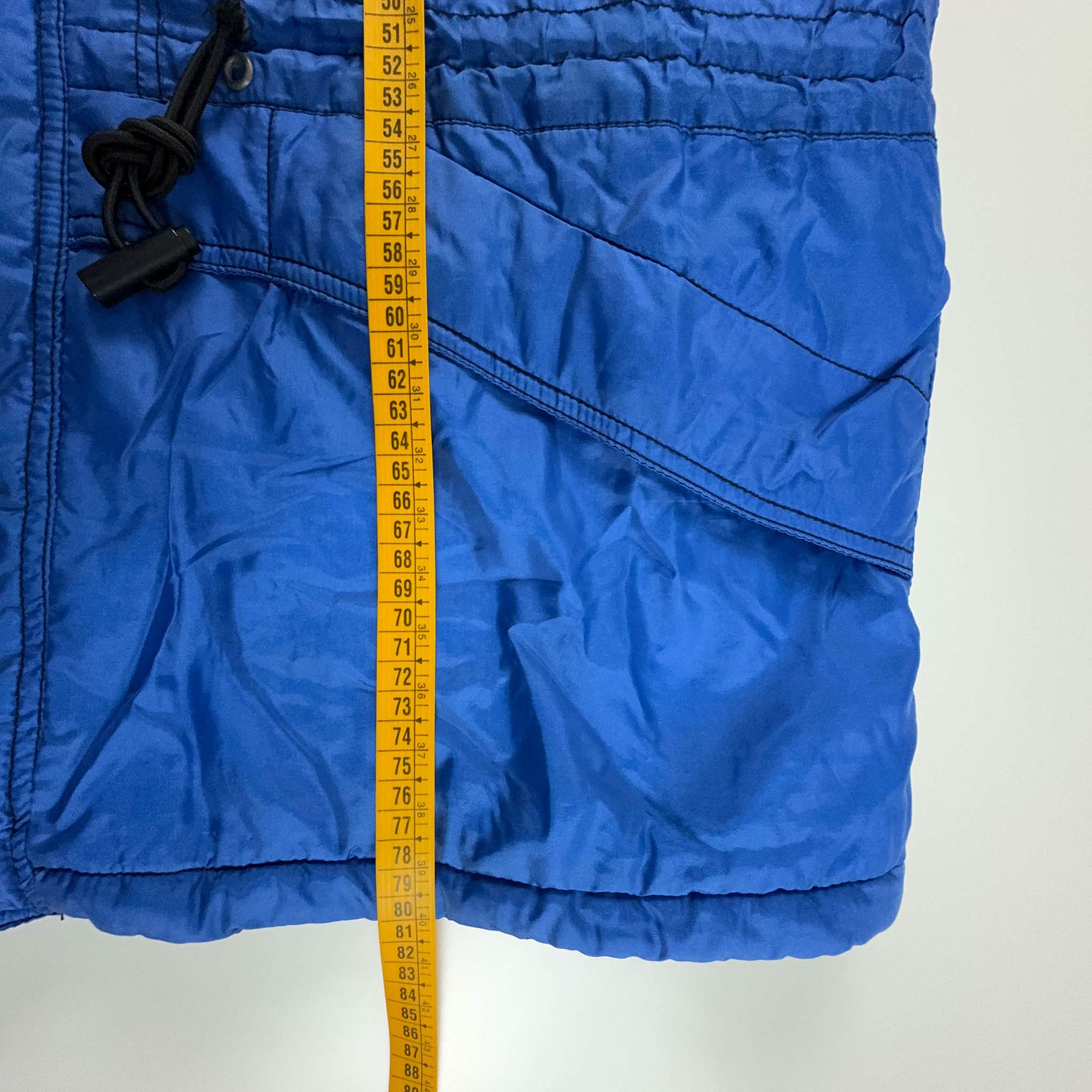 Giacca da Sci/Snowboard Vintage blu e rossa con zip - Taglia L uomo