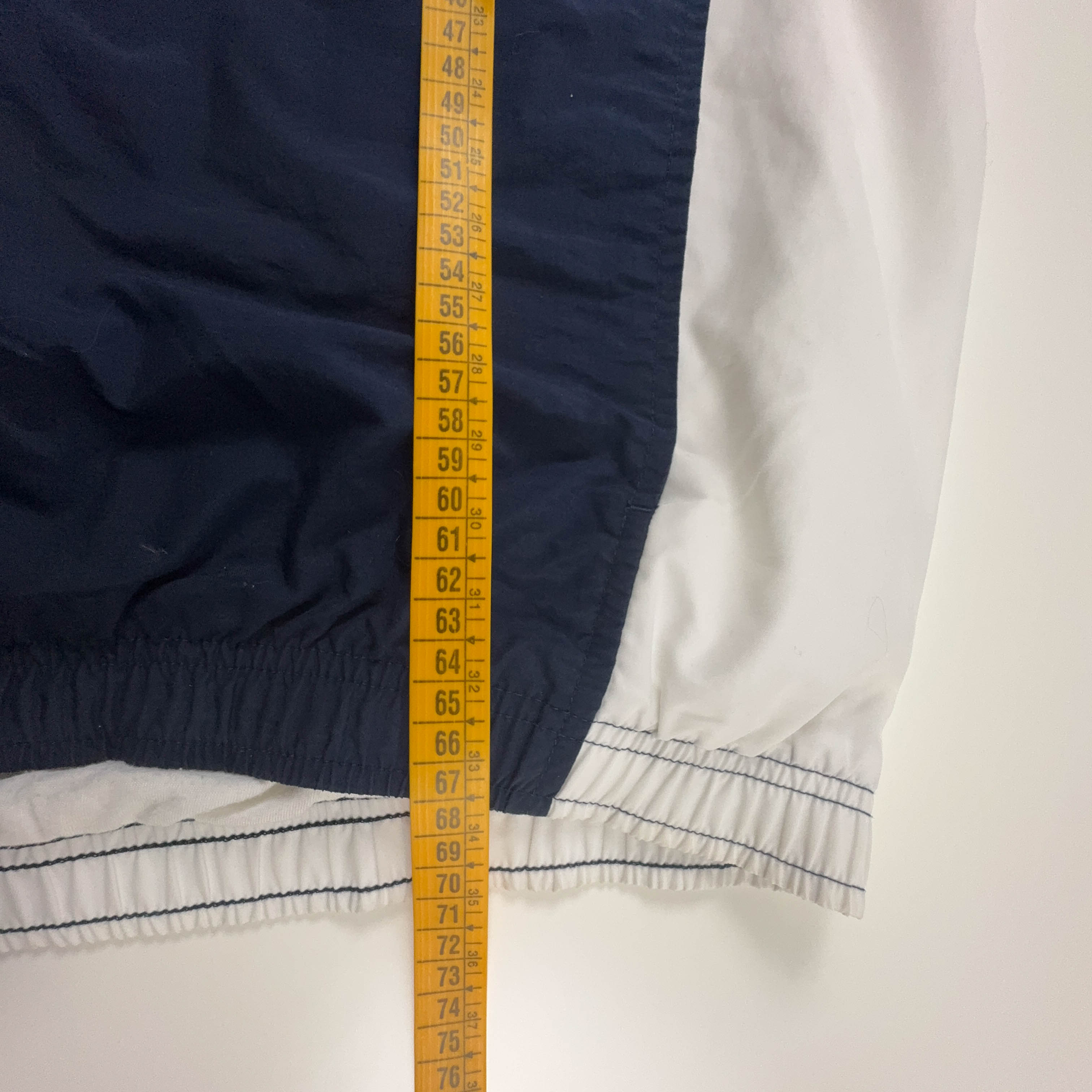 Giacca a vento Nike Vintage blu e bianca con zip anni 00 - Taglia L 183 uomo