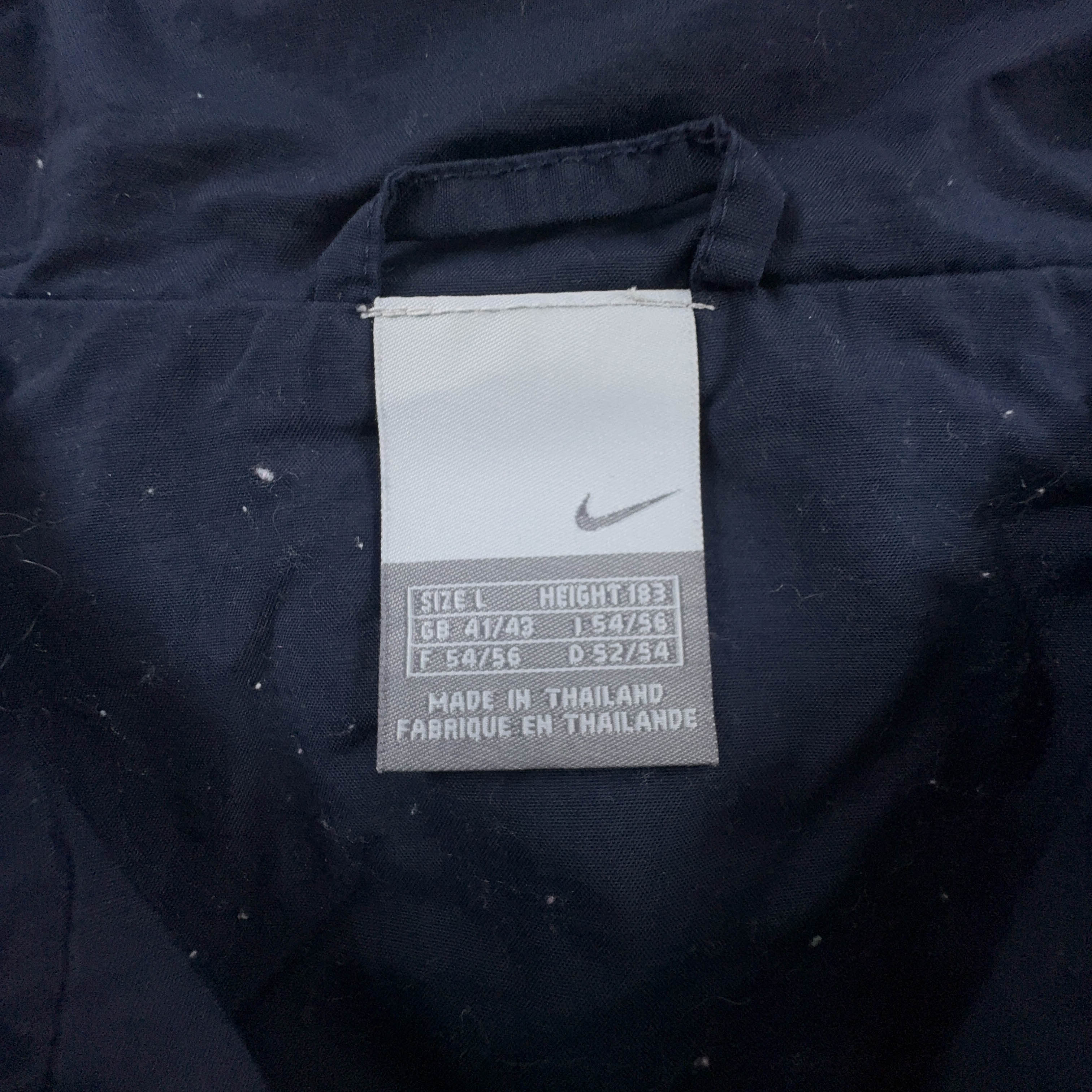 Giacca a vento Nike Vintage blu e bianca con zip anni 00 - Taglia L 183 uomo