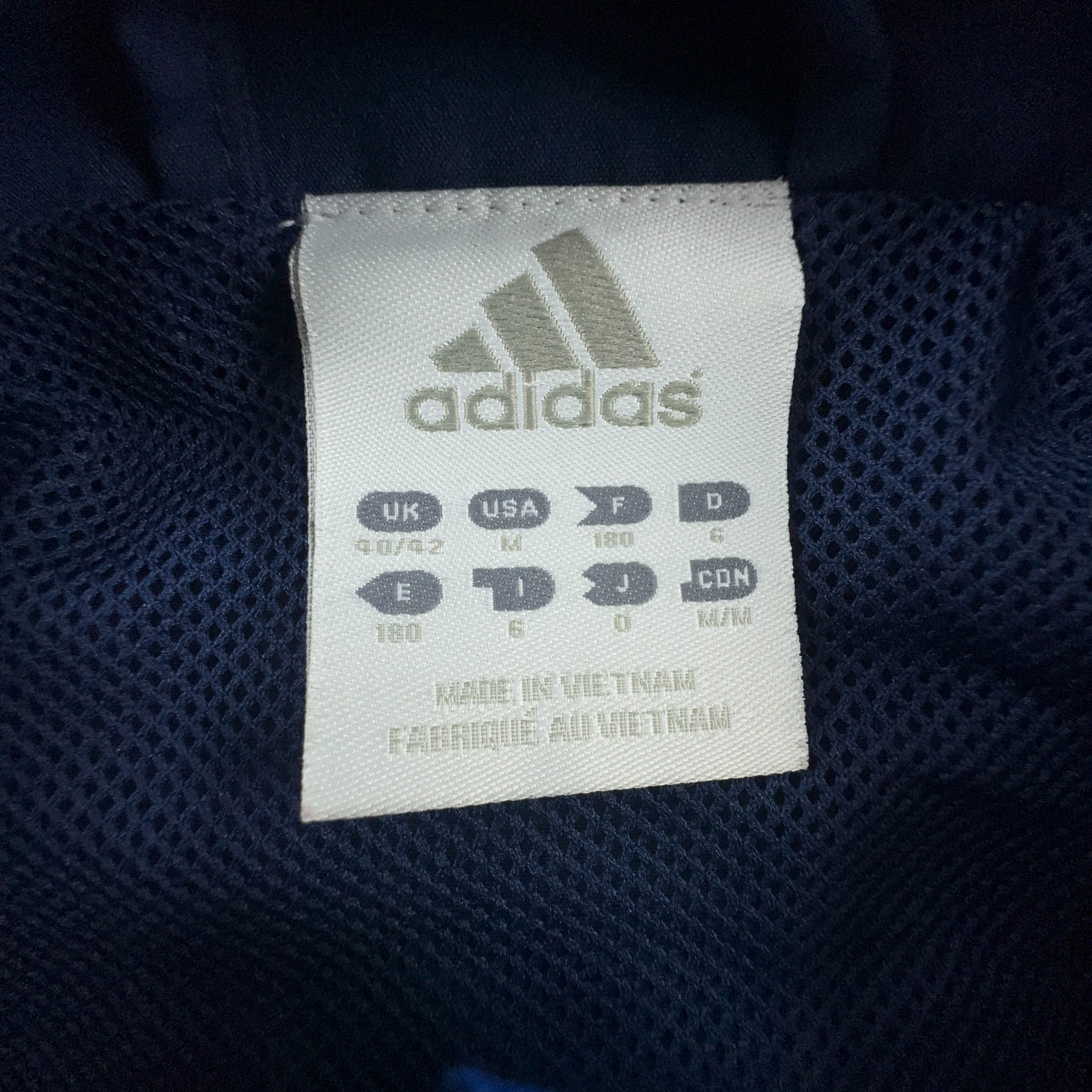 Giacca a vento Adidas Vintage blu con zip anni 00 - Taglia 6 180 uomo