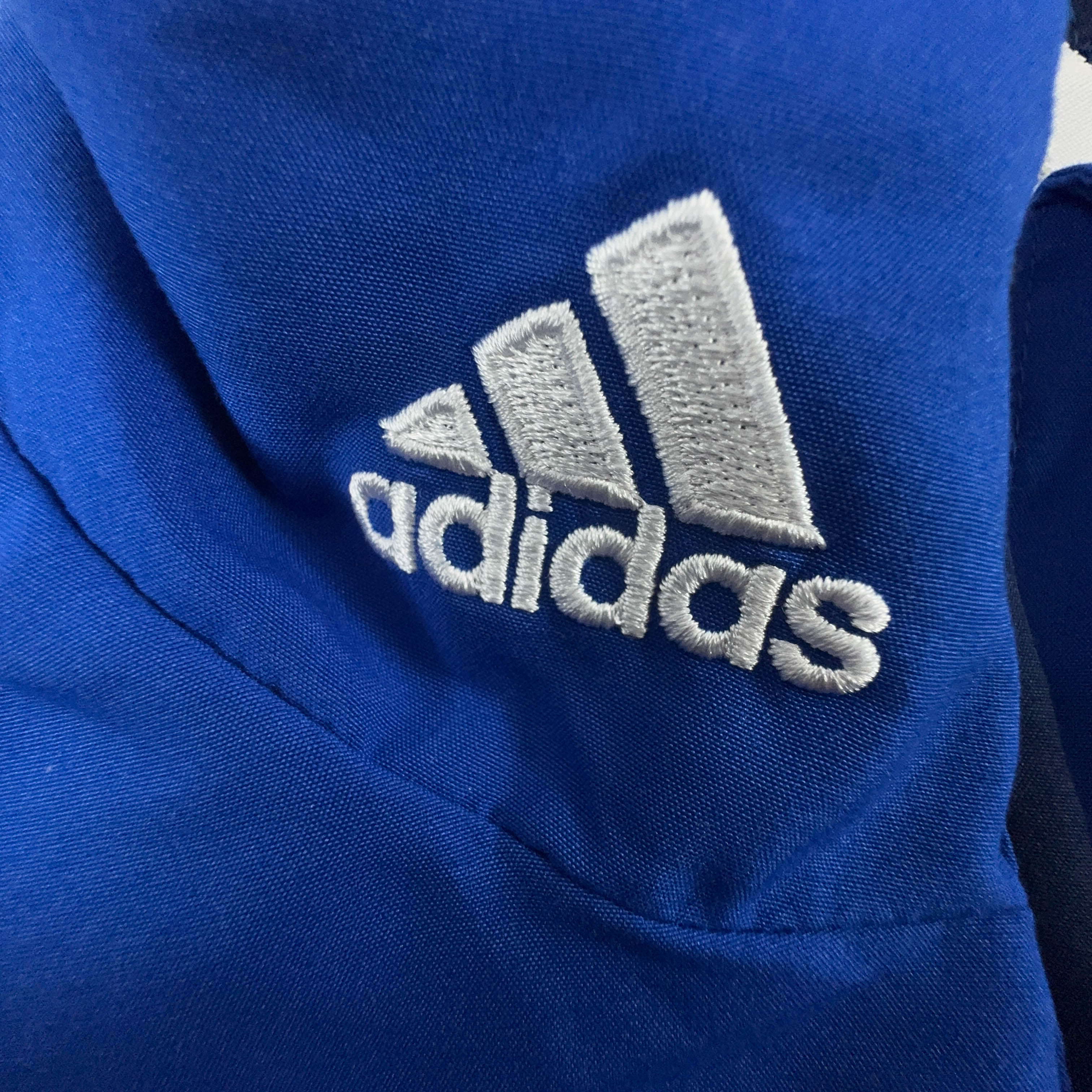 Giacca a vento Adidas Vintage blu con zip anni 00 - Taglia 6 180 uomo