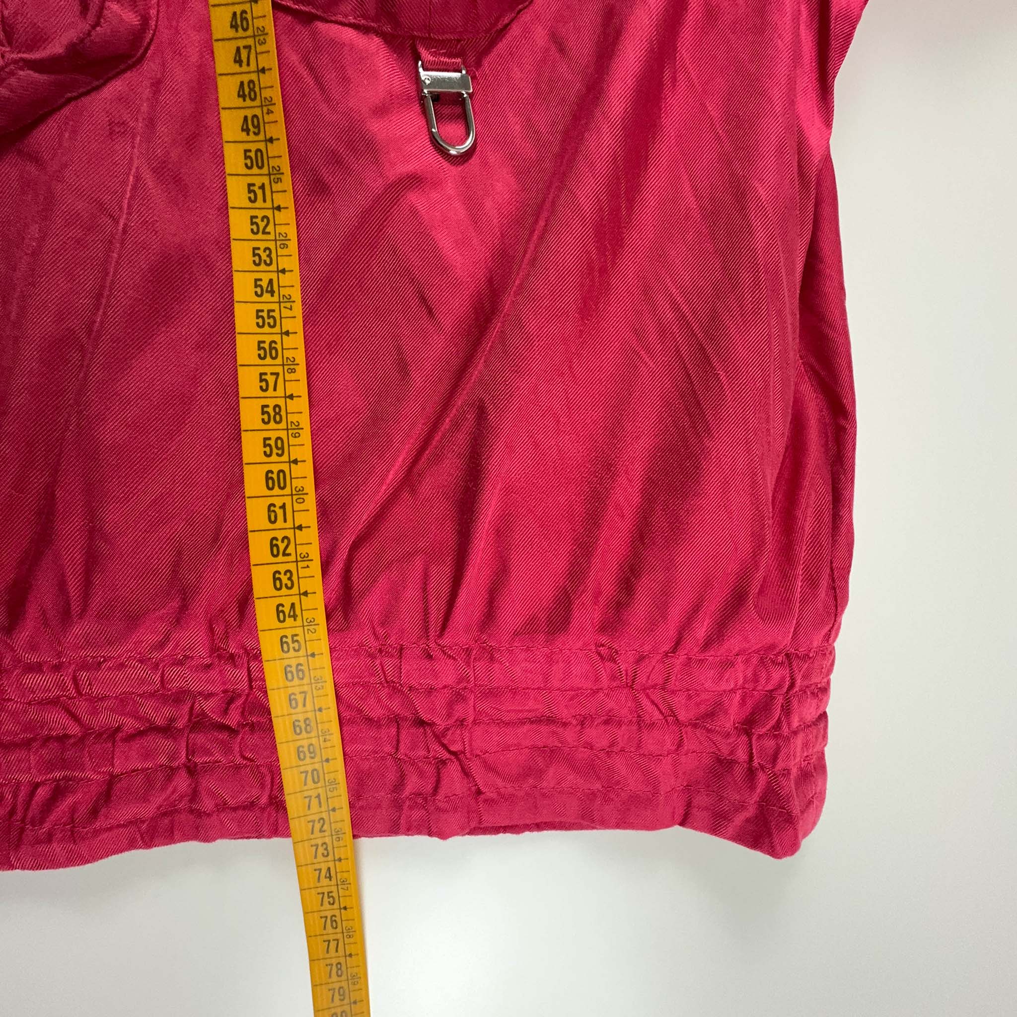 Giacca da Sci/Snowboard Vintage rosa con ricamo e zip - Taglia L uomo