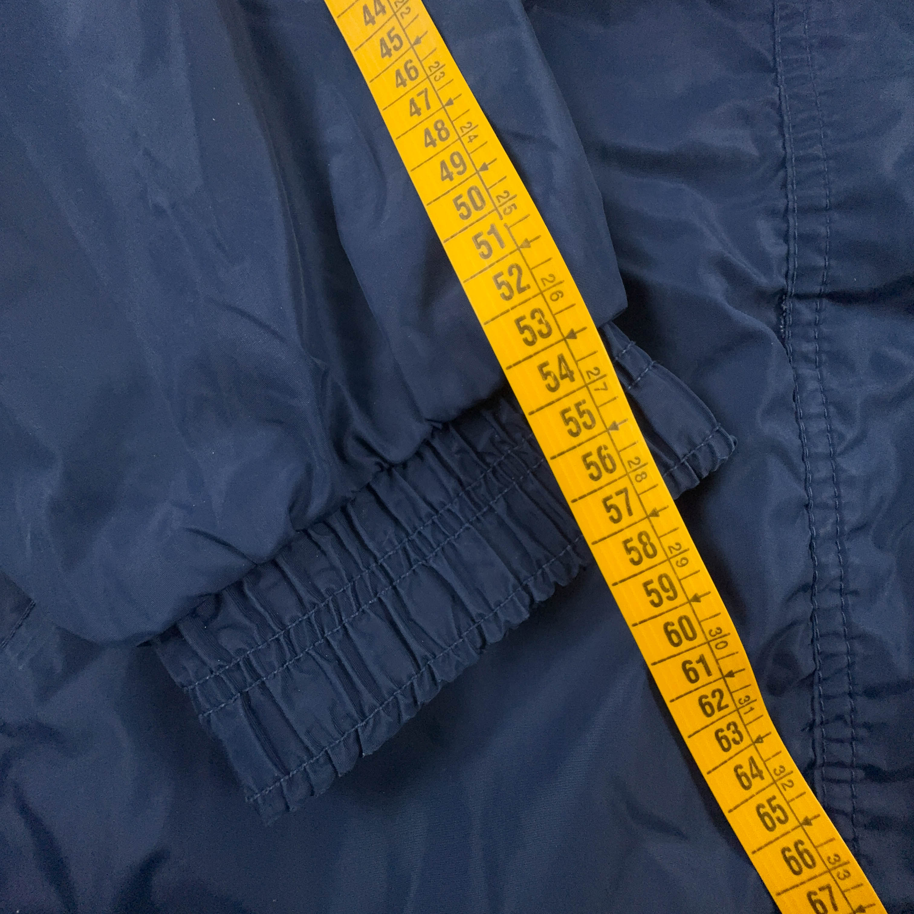 Giacca a vento Nike Vintage blu scuro con zip anni 90 - Taglia XL uomo