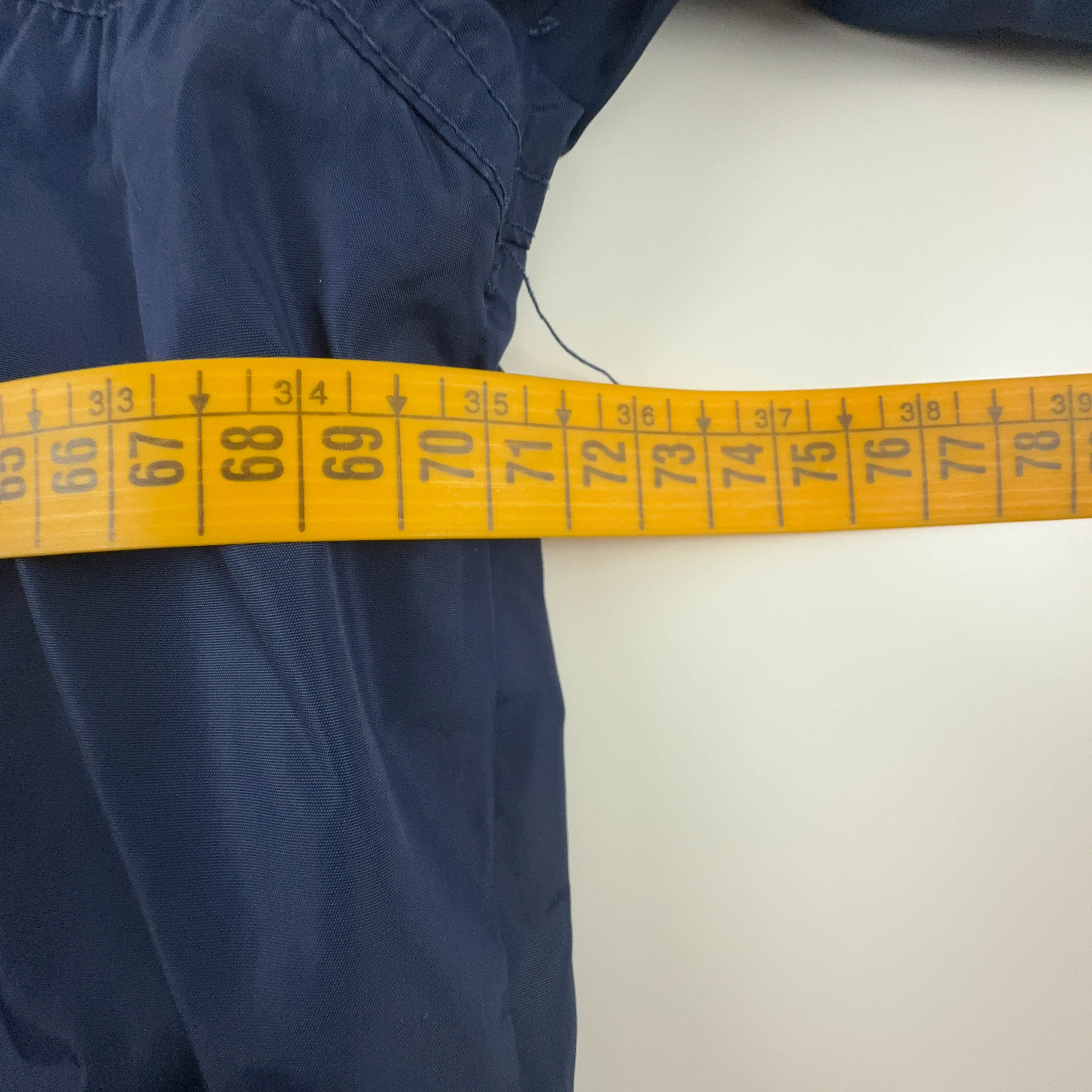 Giacca a vento Nike Vintage blu scuro con zip anni 90 - Taglia XL uomo