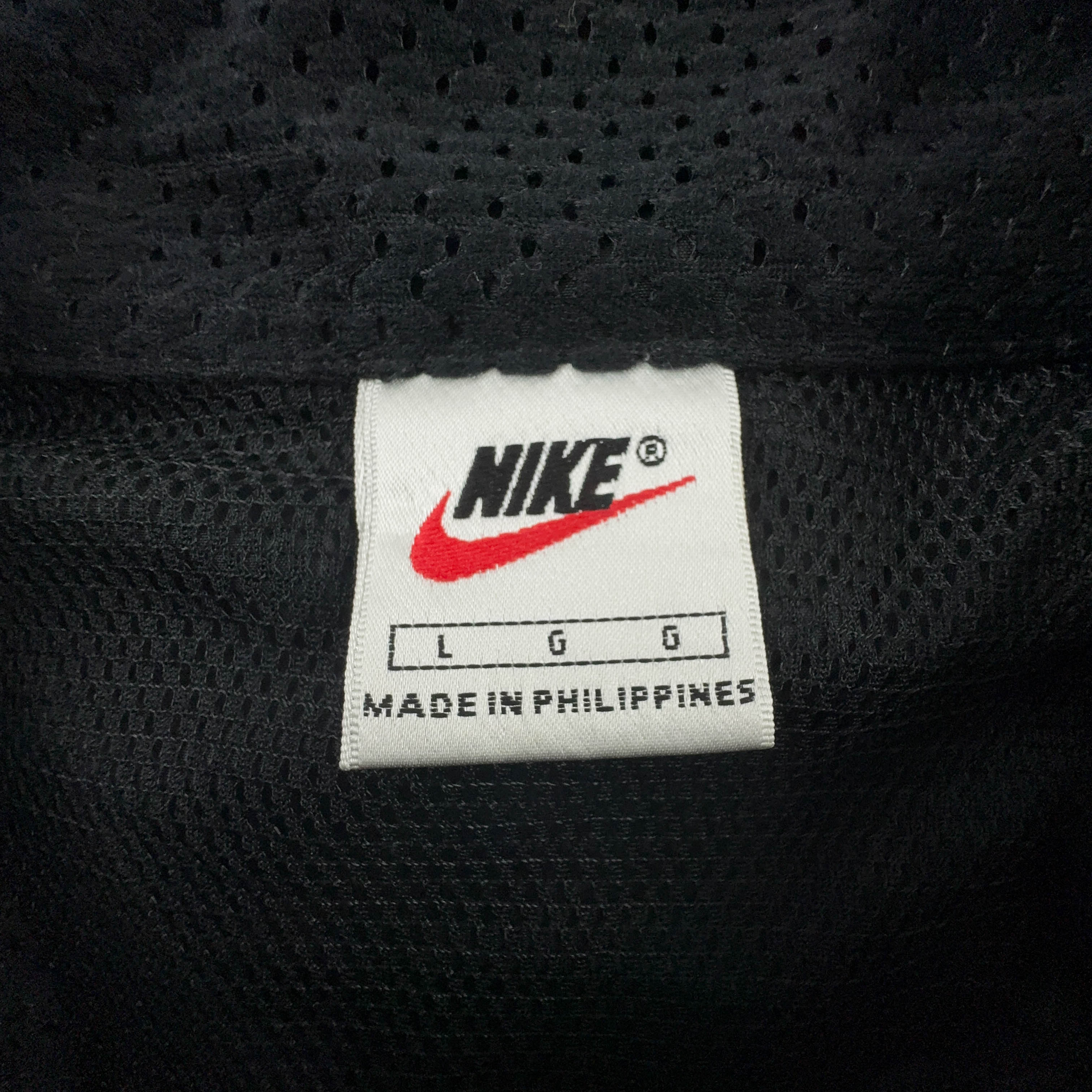 Giacca a vento Nike Vintage nera quarter zip anni 90 - Taglia L uomo