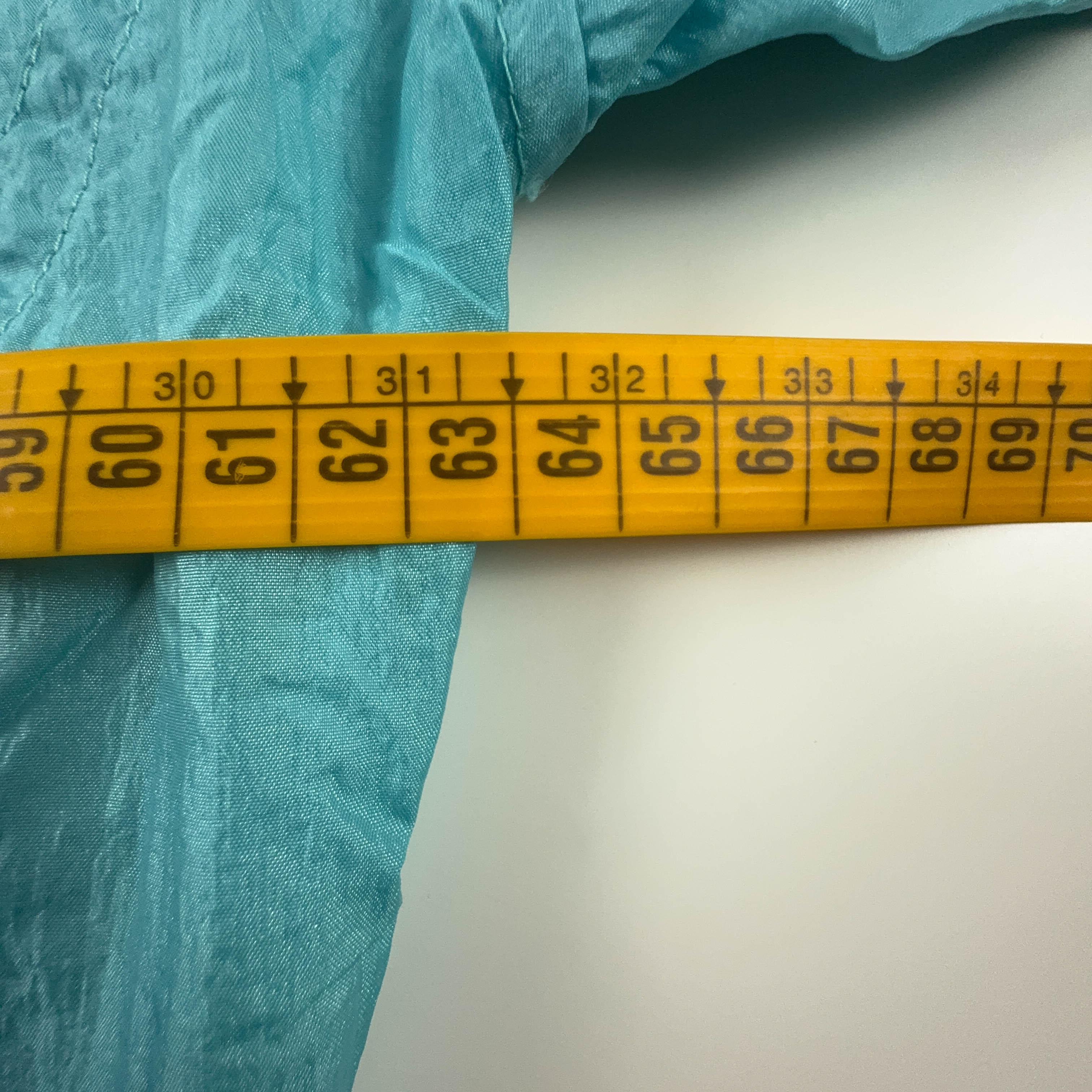 Giacca a vento Cerrutti Sport Vintage azzurra con zip e ricamo anni 80 - Taglia M/L uomo