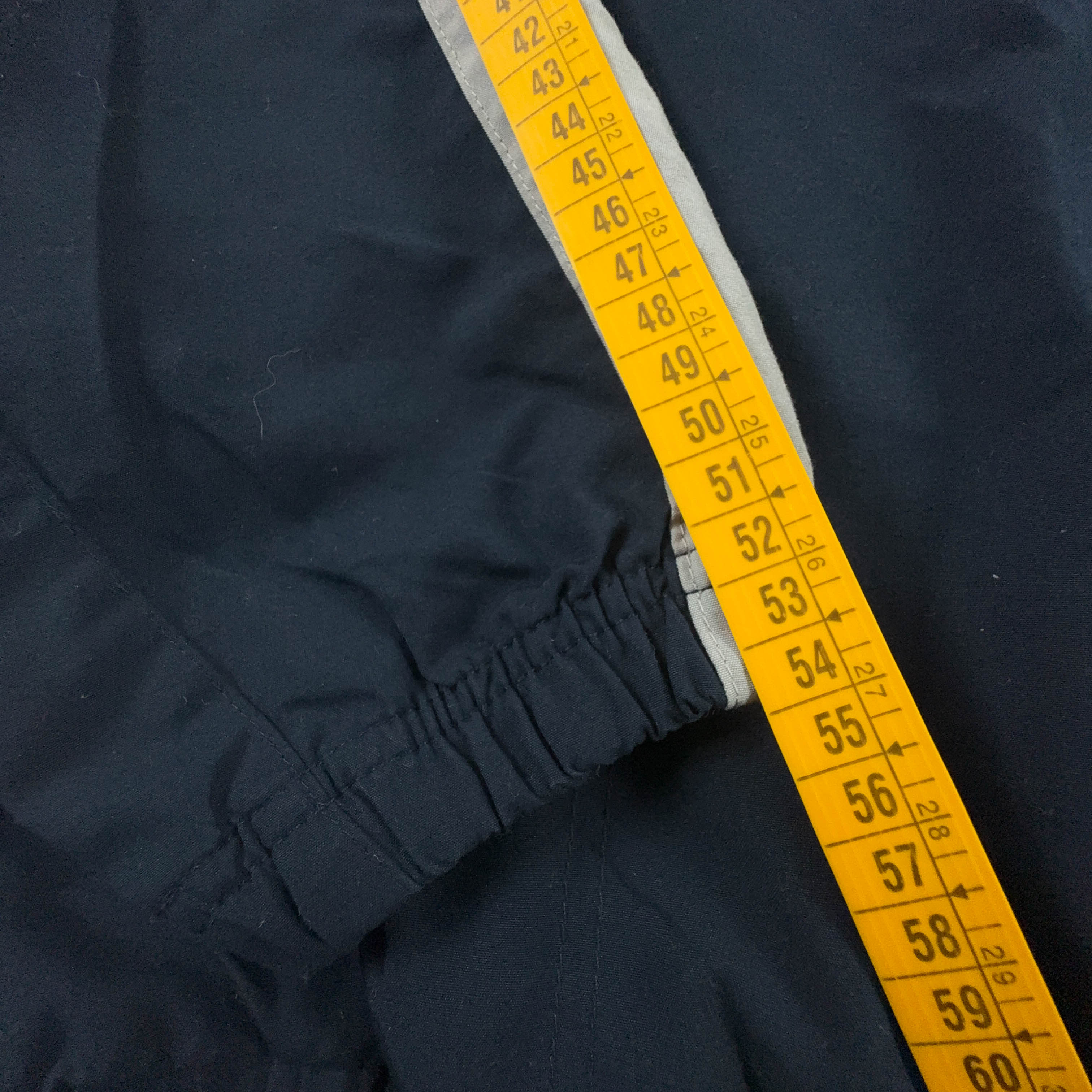 Giacca a vento Reebok Vintage blu scura con zip anni 90 - Taglia M uomo