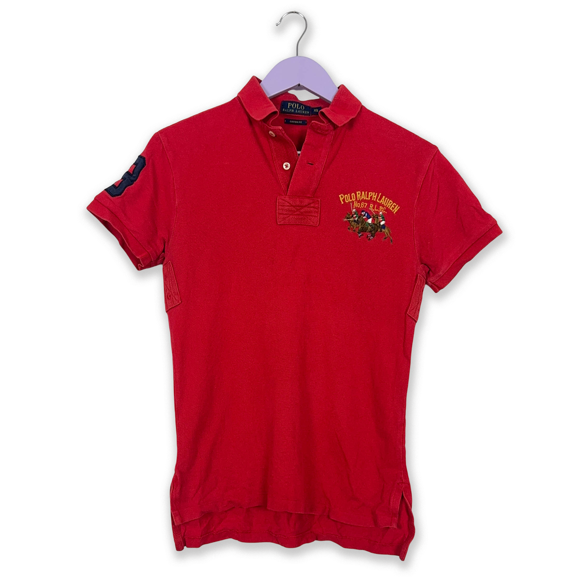Polo Ralph Lauren Solid Red Custom Fit with Embroidery - Size XS/S Men