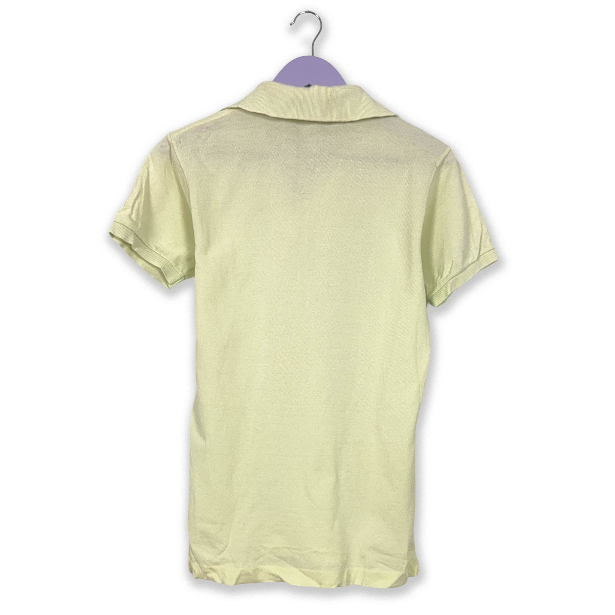 Lacoste Vintage Polo Light Yellow Solid - Size M Men