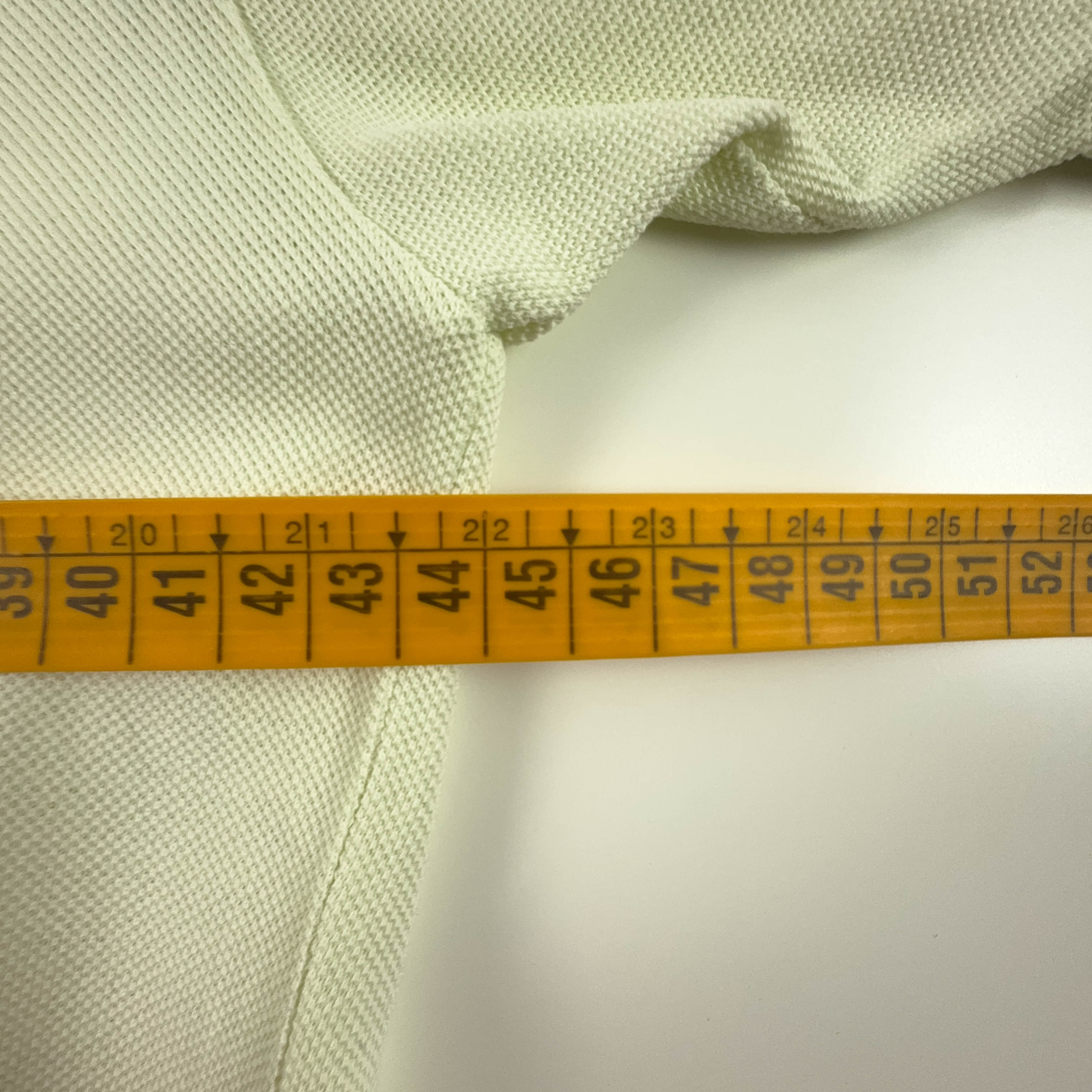 Lacoste Vintage Polo Light Yellow Solid - Size M Men