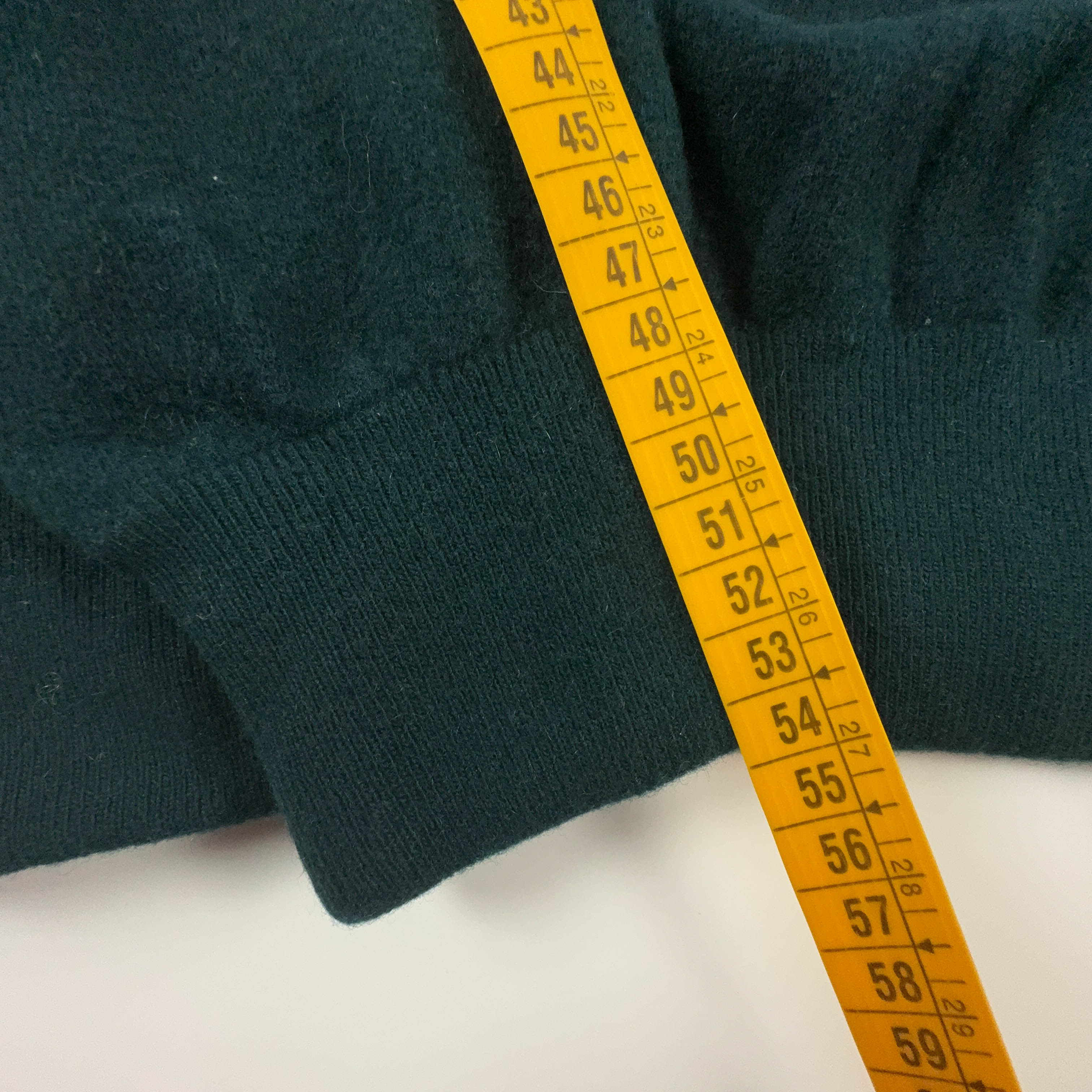 Maglione Fred Perry verde scuro a girocollo in lana merino e cashmere - Taglia S uomo