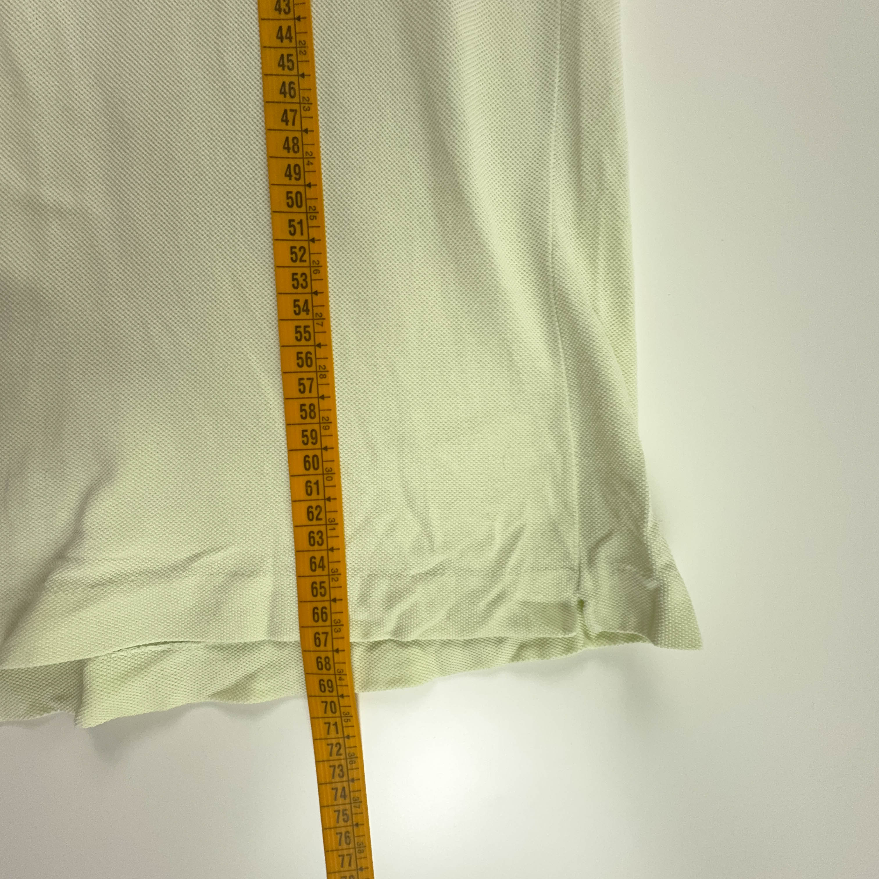 Lacoste Vintage Polo Light Yellow Solid - Size M Men