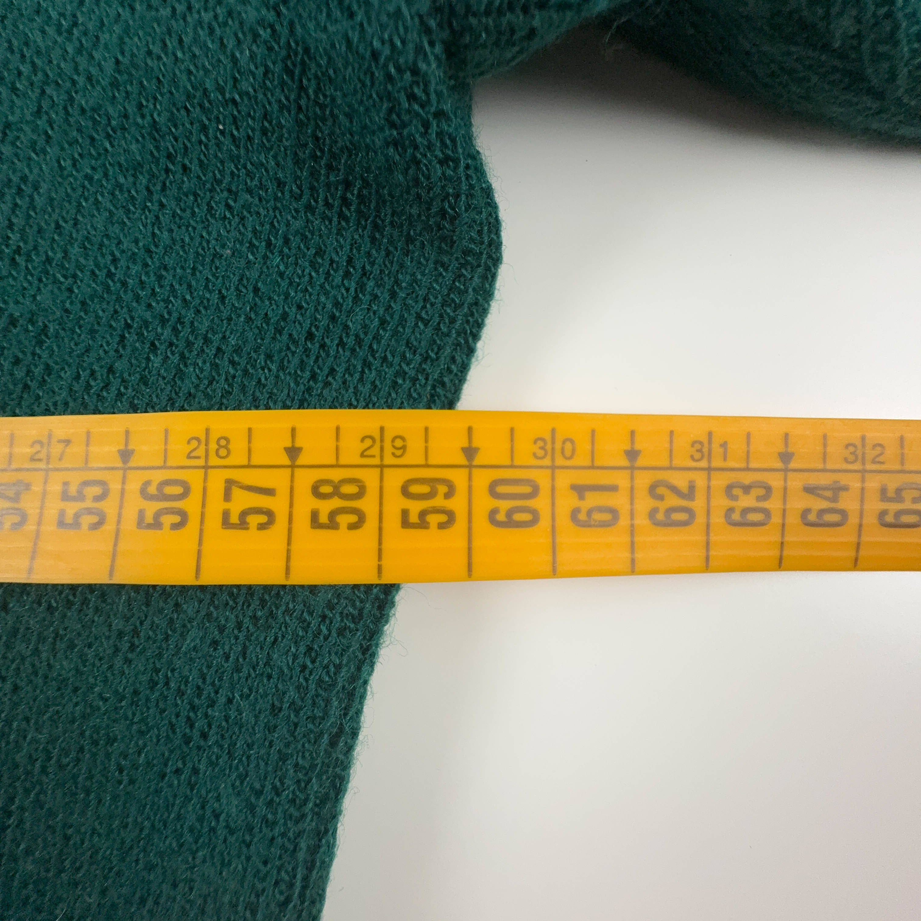 Maglione leggero Lacoste verde con scollo a v 80% lana - Taglia L uomo