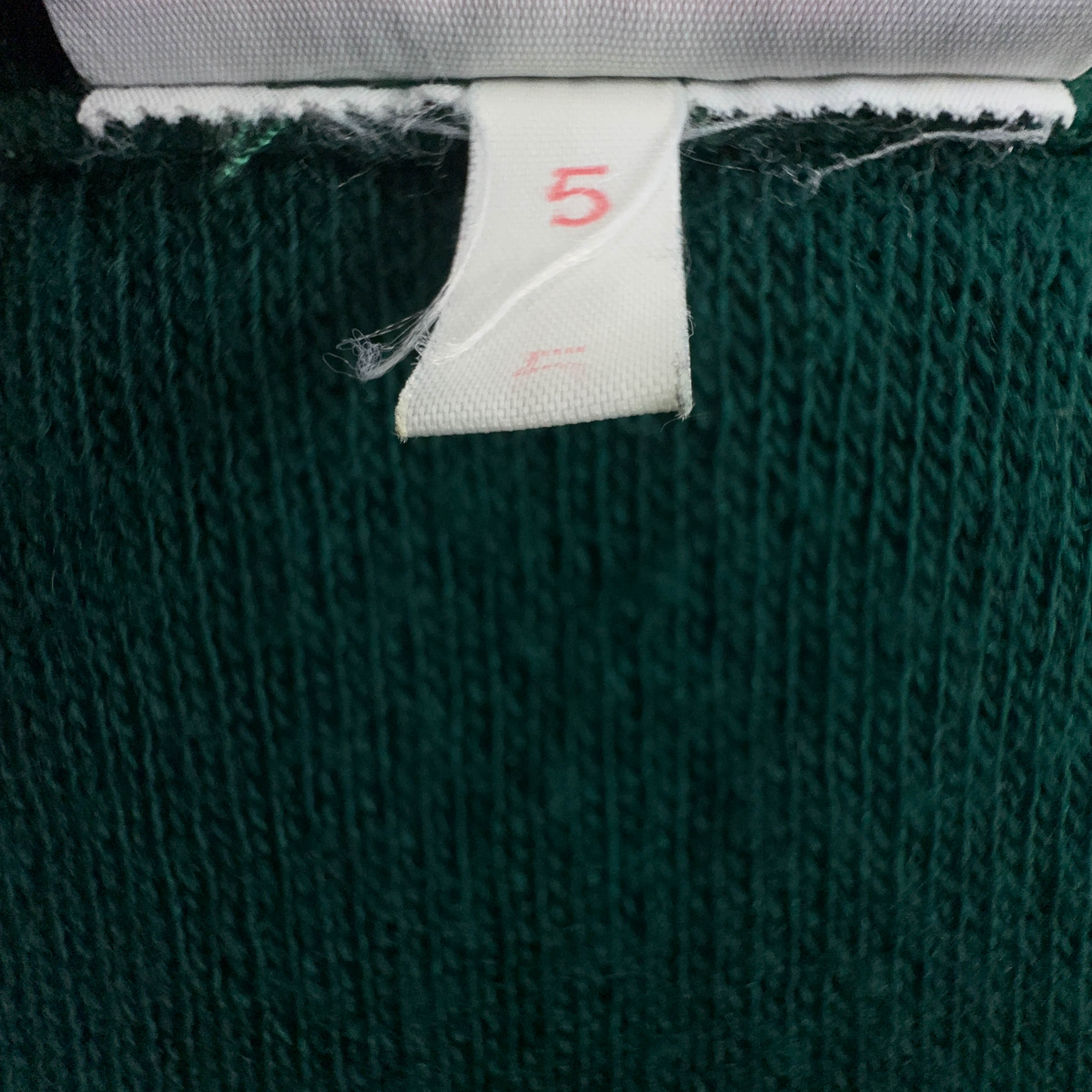 Maglione leggero Lacoste verde con scollo a v 80% lana - Taglia L uomo