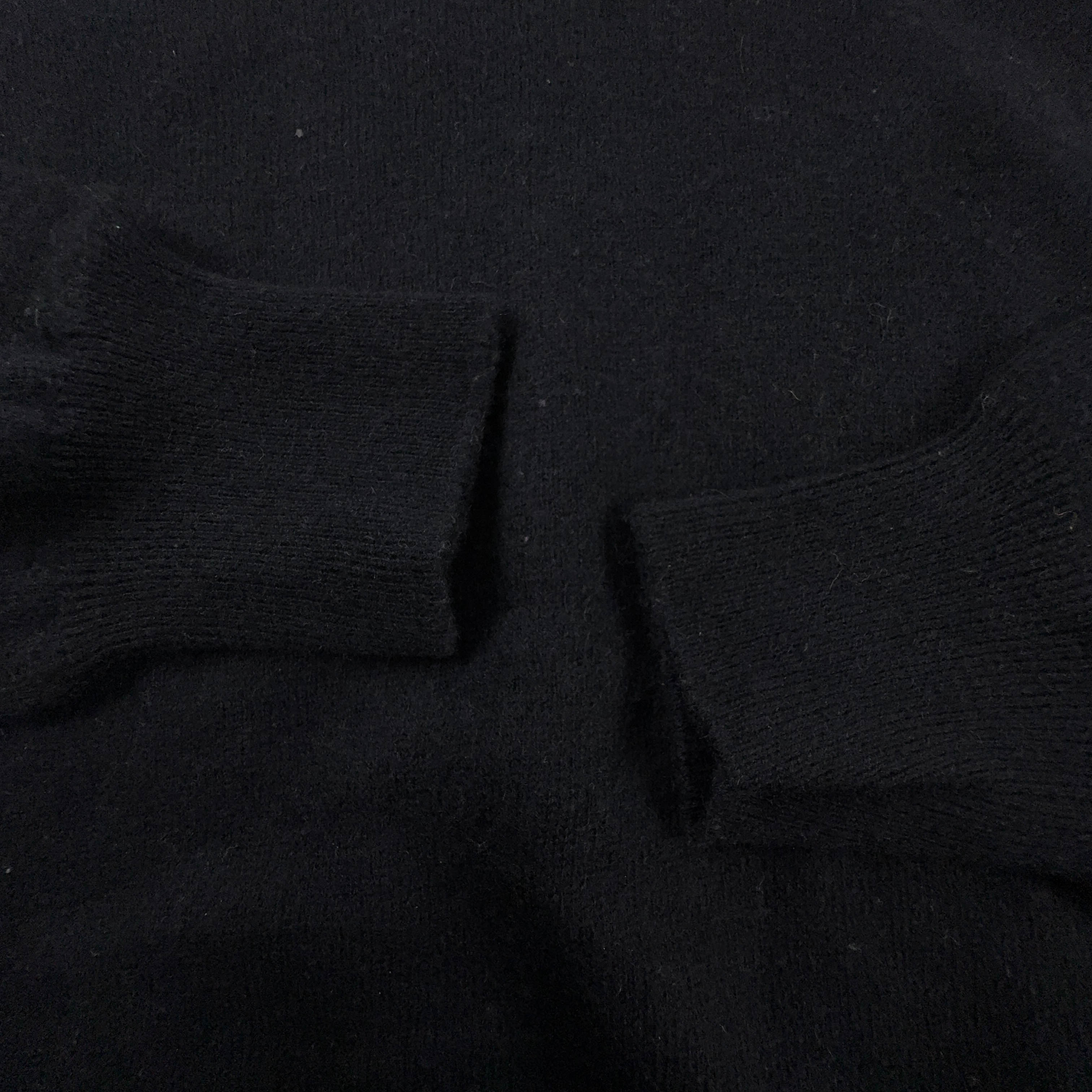 Maglione leggero Fred Perry nero con scollo a V 100% lana - Taglia XS/S uomo