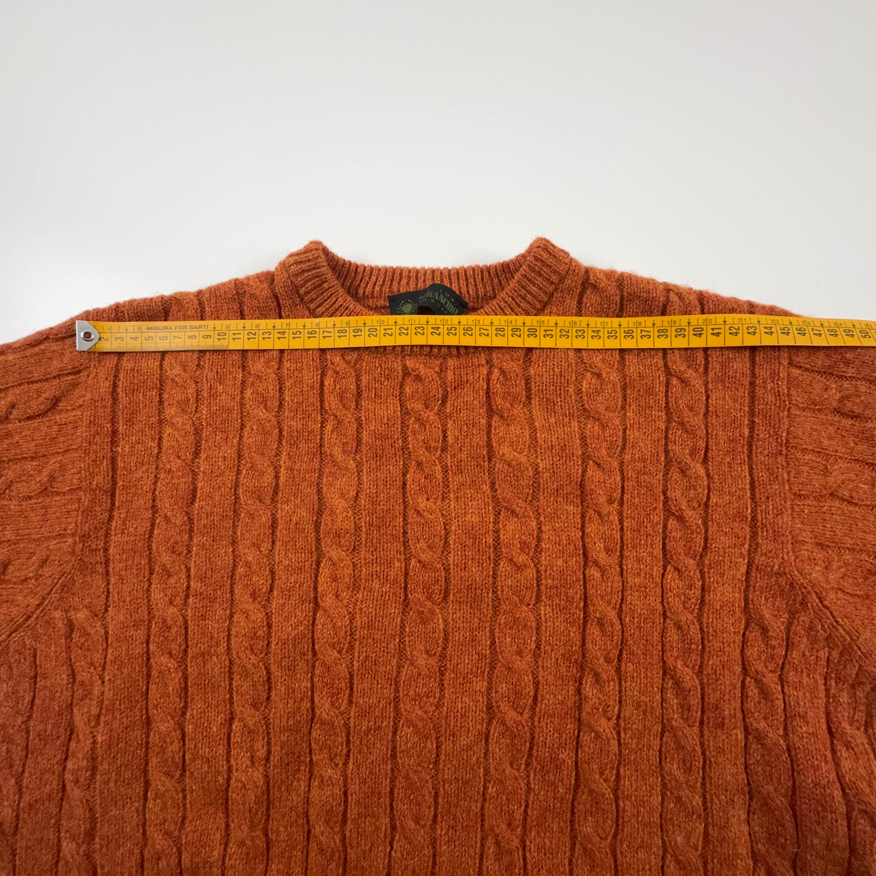 Maglione Il Granchio arancione a girocollo in lana vergine - Taglia 4 uomo