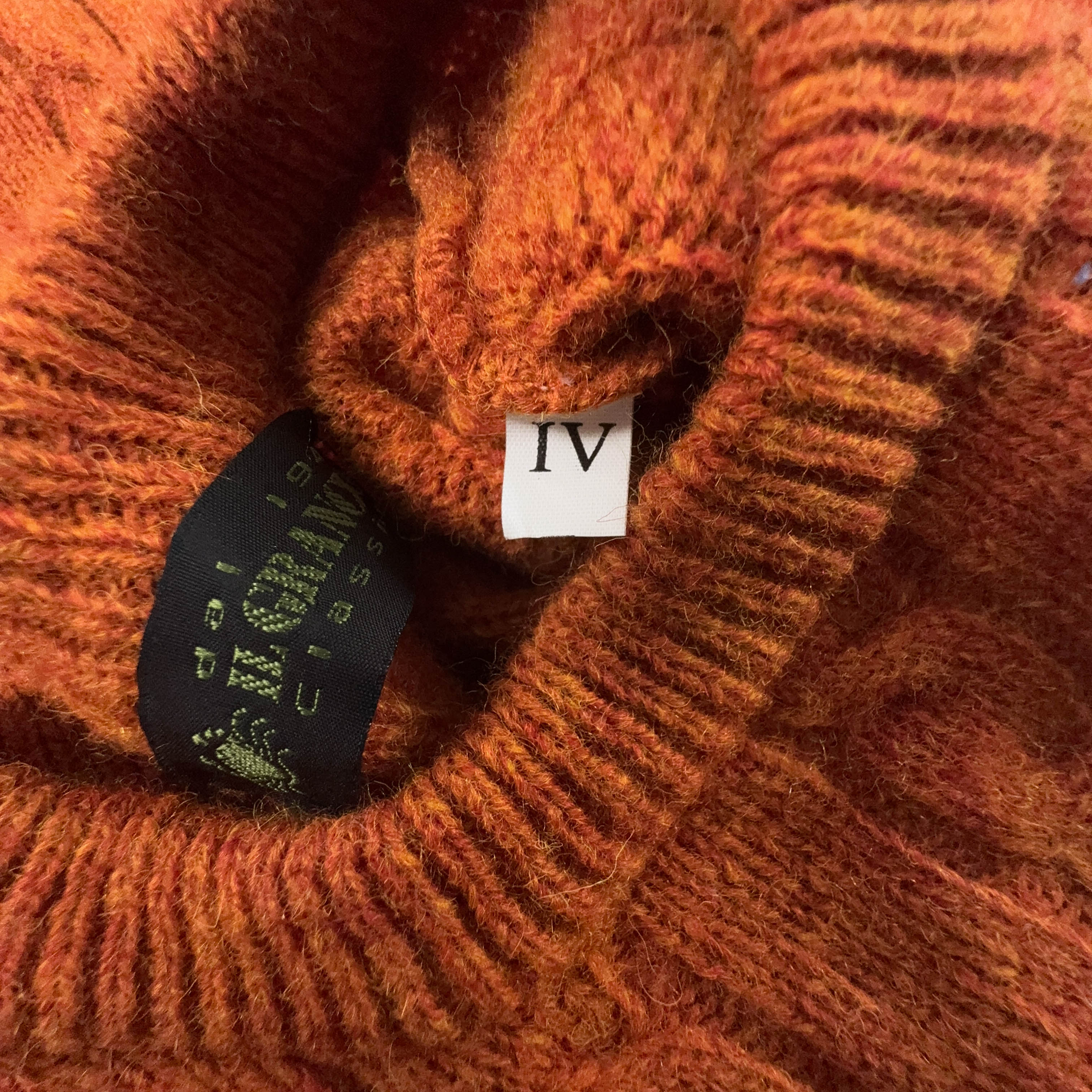 Maglione Il Granchio arancione a girocollo in lana vergine - Taglia 4 uomo