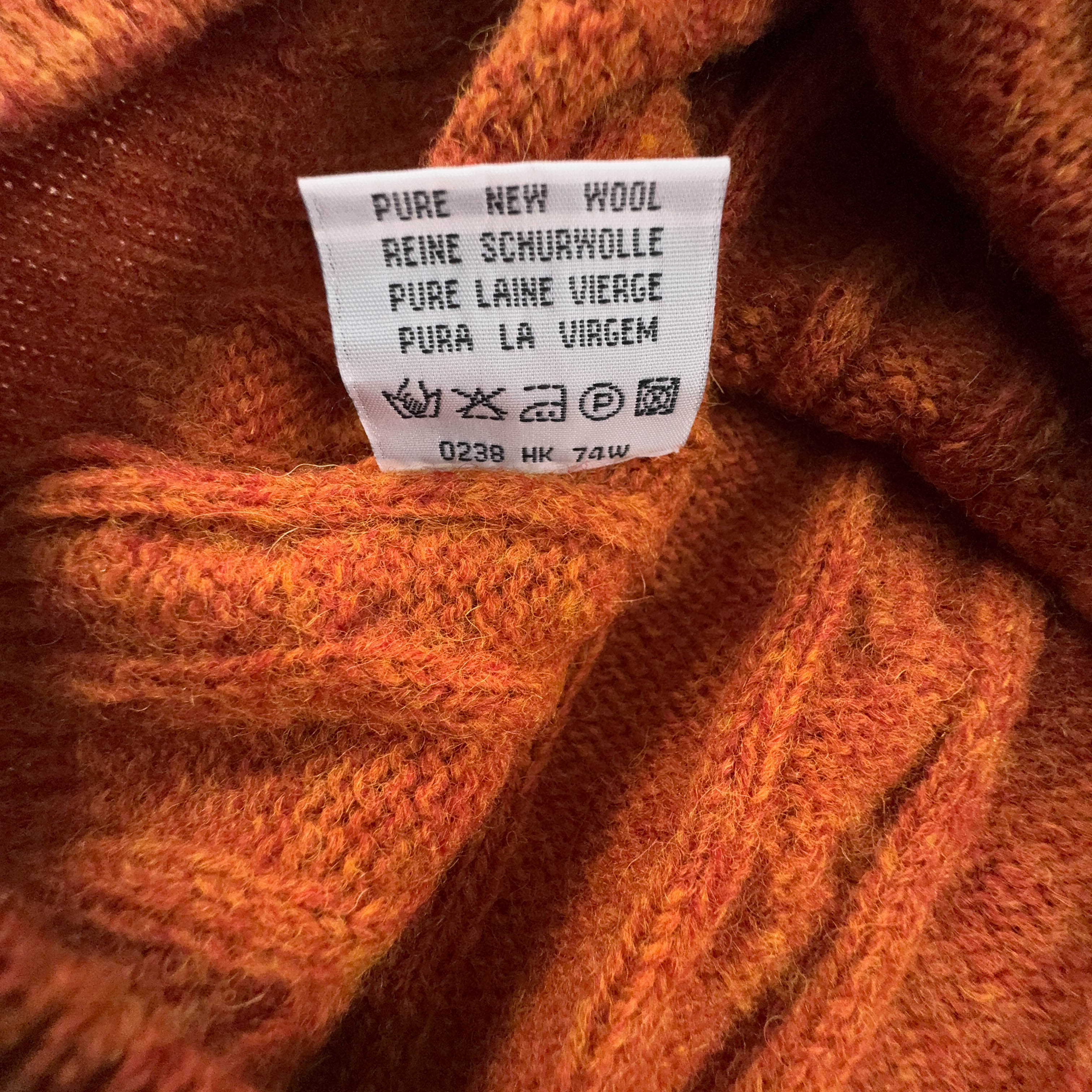 Maglione Il Granchio arancione a girocollo in lana vergine - Taglia 4 uomo