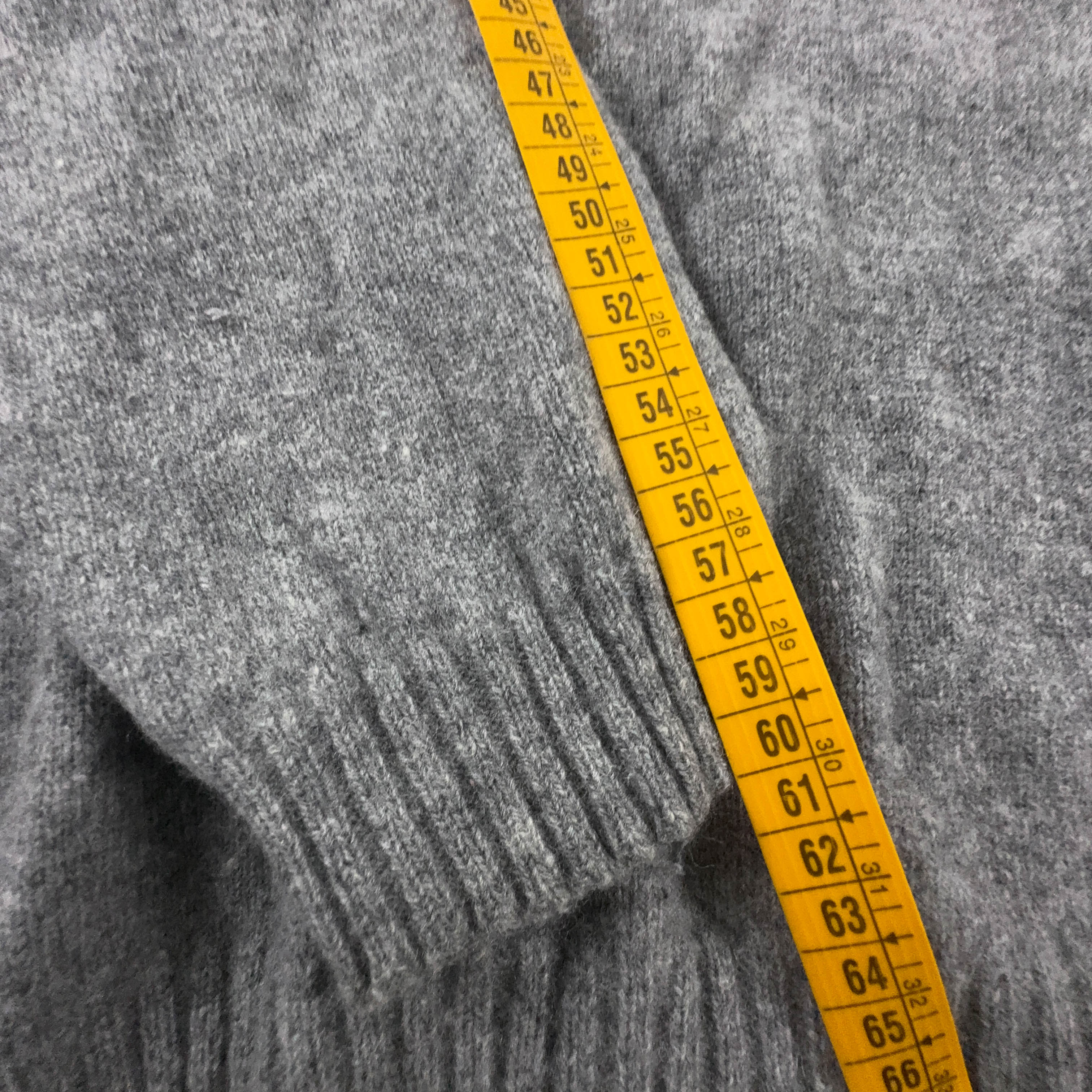 Maglione Ralph Lauren grigio a girocollo 100% lana d'agnello - Taglia XL uomo