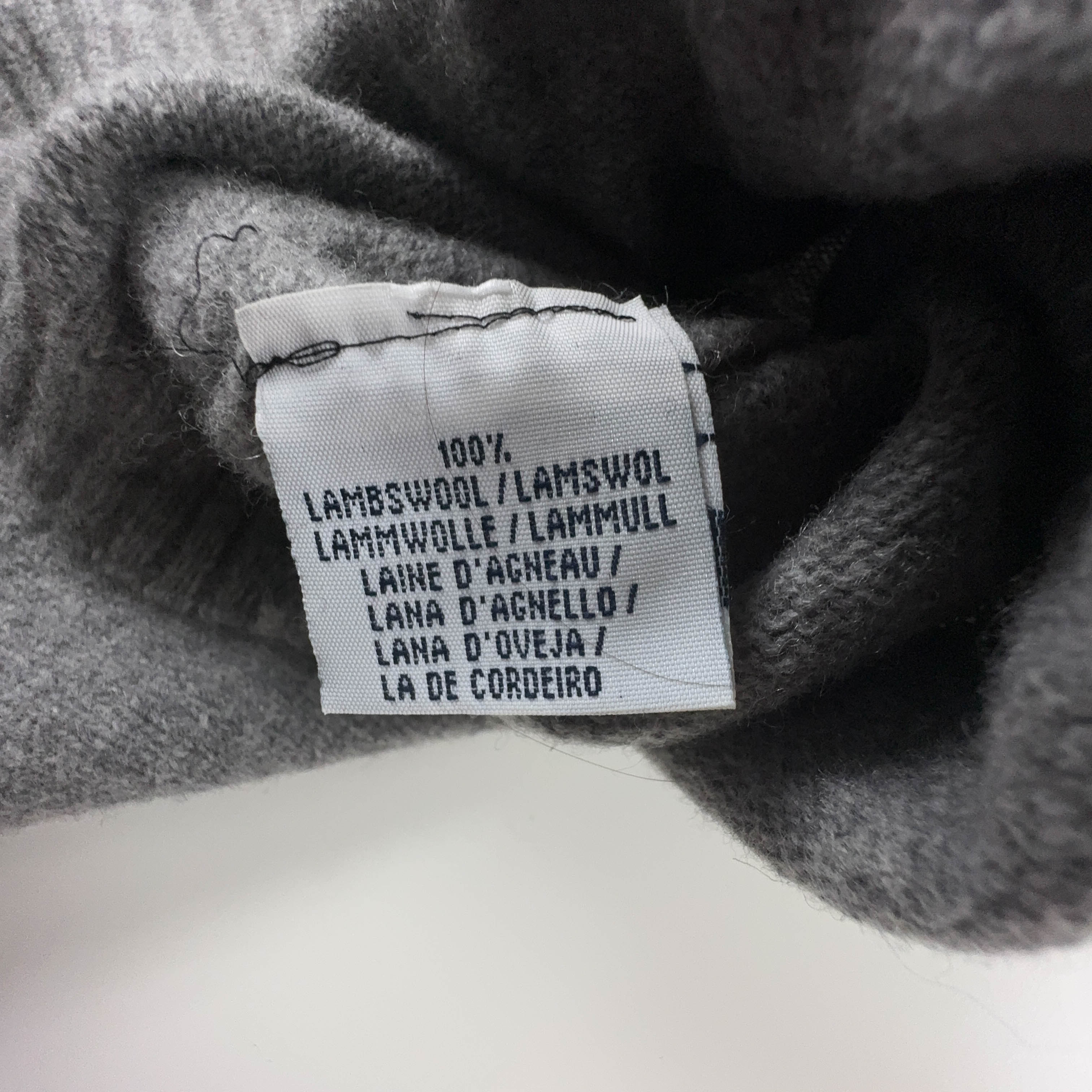 Maglione Ralph Lauren grigio a girocollo 100% lana d'agnello - Taglia XL uomo