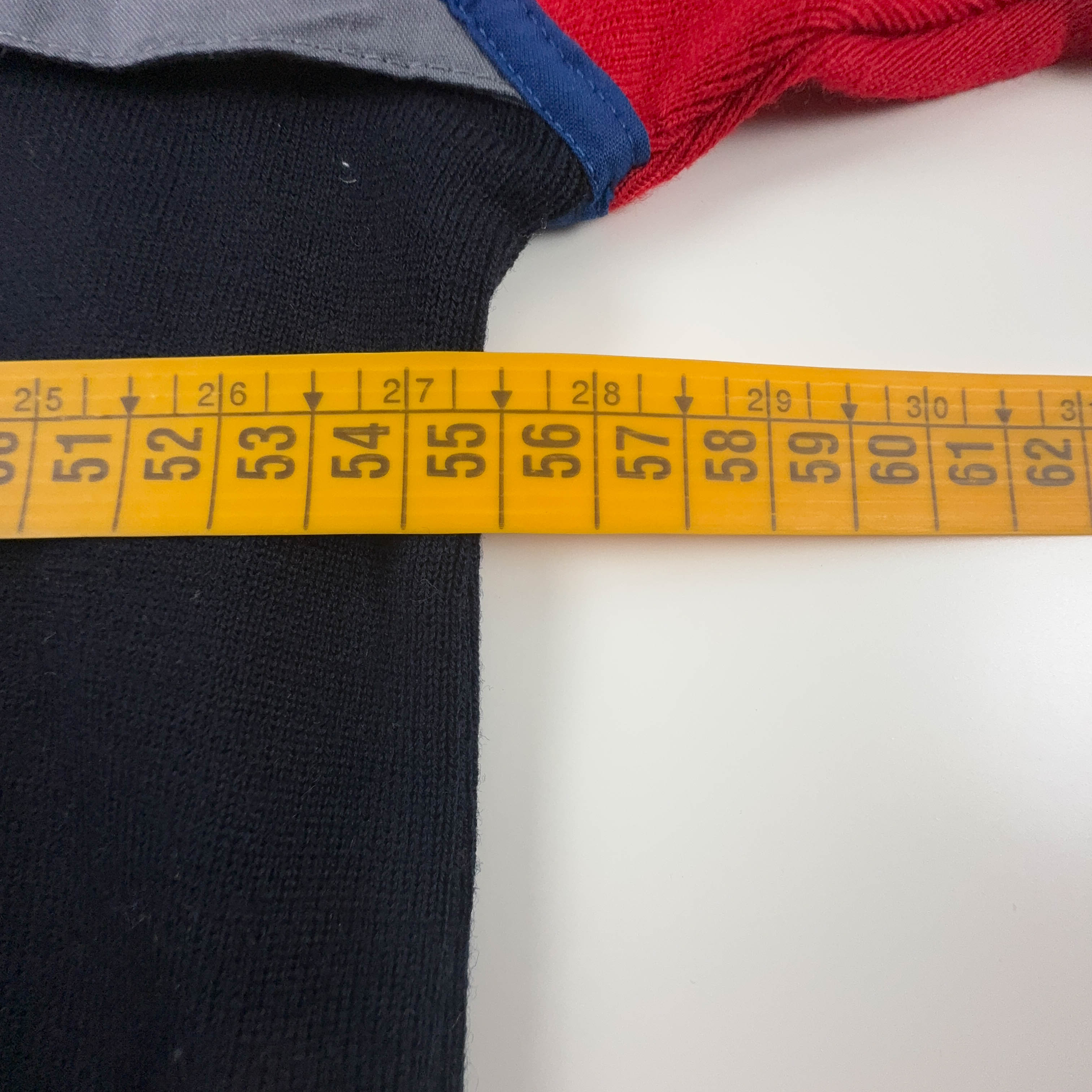 Maglione Paul & Shark Vintage rosso e blu a girocollo 60% lana - Taglia L uomo