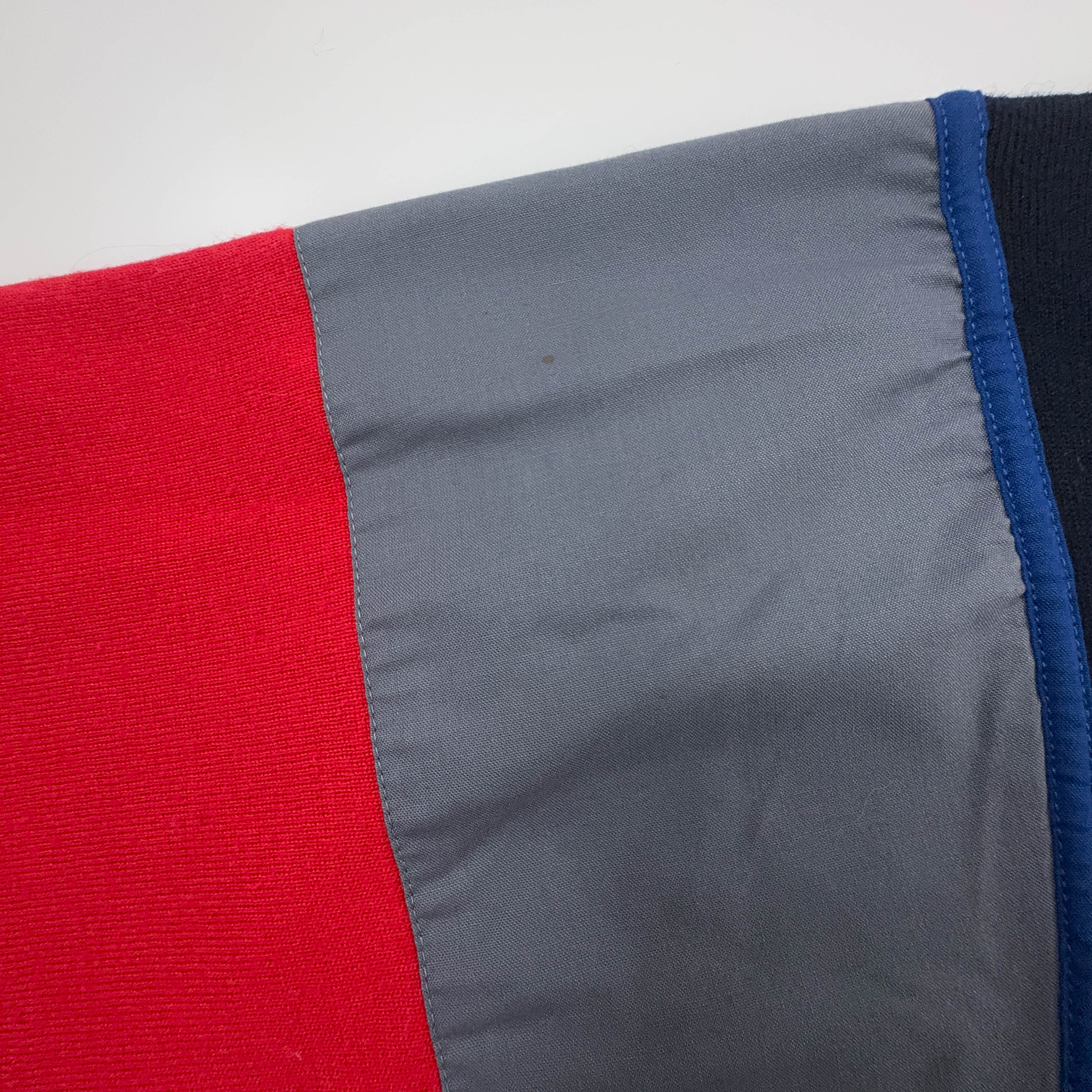 Maglione Paul & Shark Vintage rosso e blu a girocollo 60% lana - Taglia L uomo