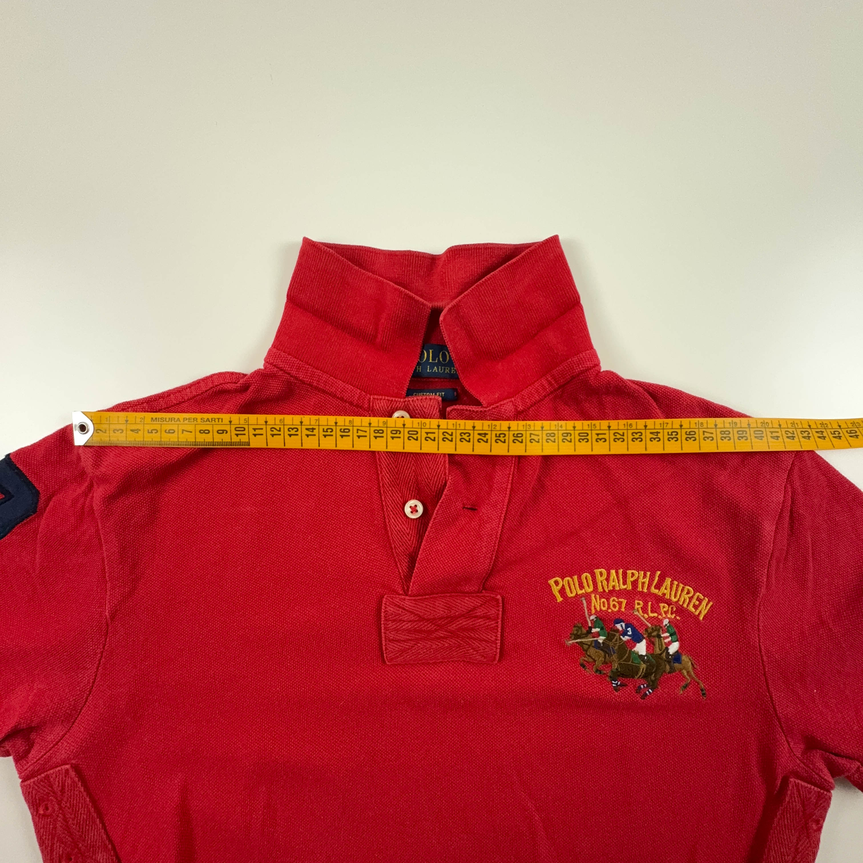 Polo Ralph Lauren Solid Red Custom Fit with Embroidery - Size XS/S Men