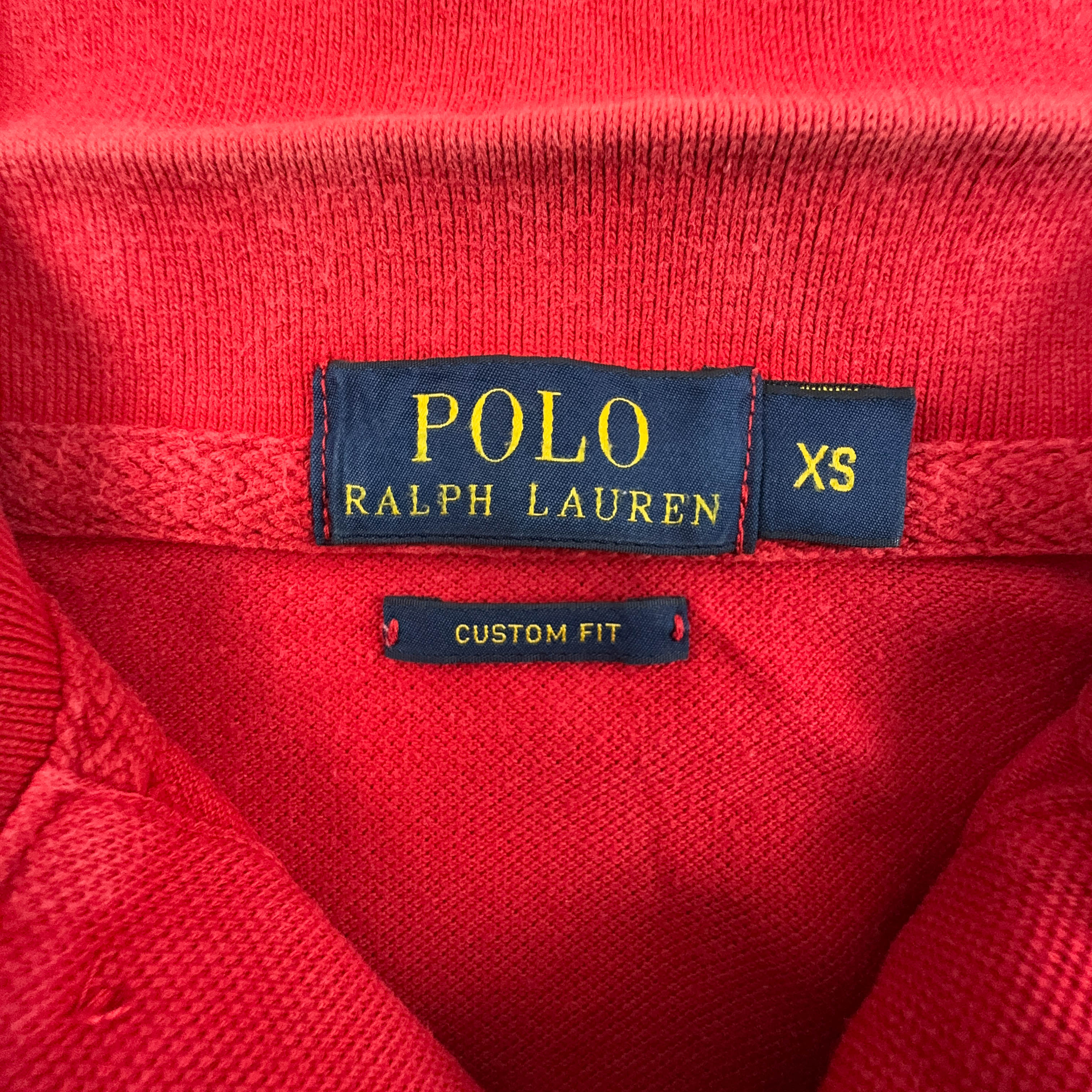 Polo Ralph Lauren Solid Red Custom Fit with Embroidery - Size XS/S Men