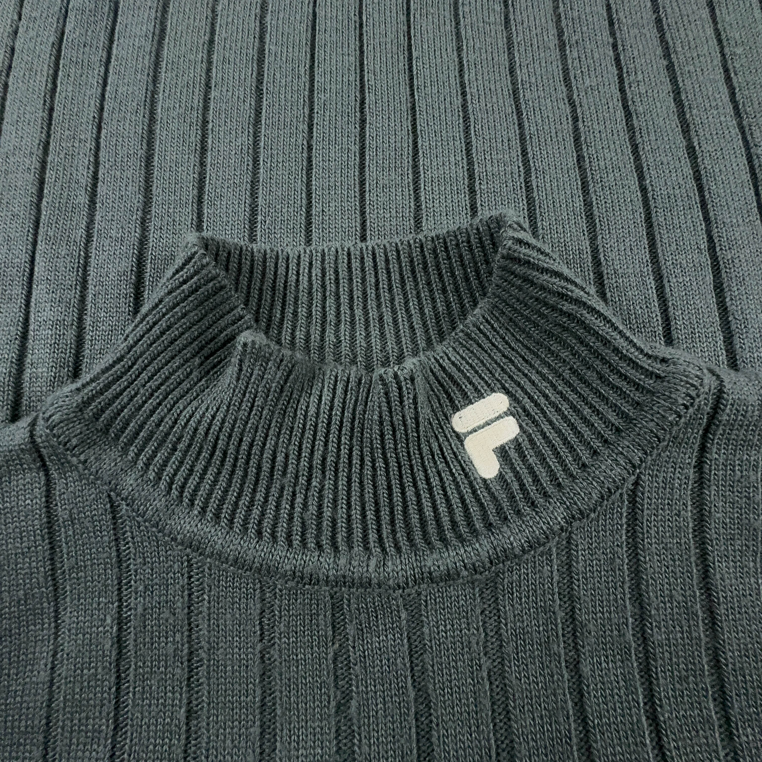 Maglione Fila grigio a girocollo con collo alto - Taglia XL uomo