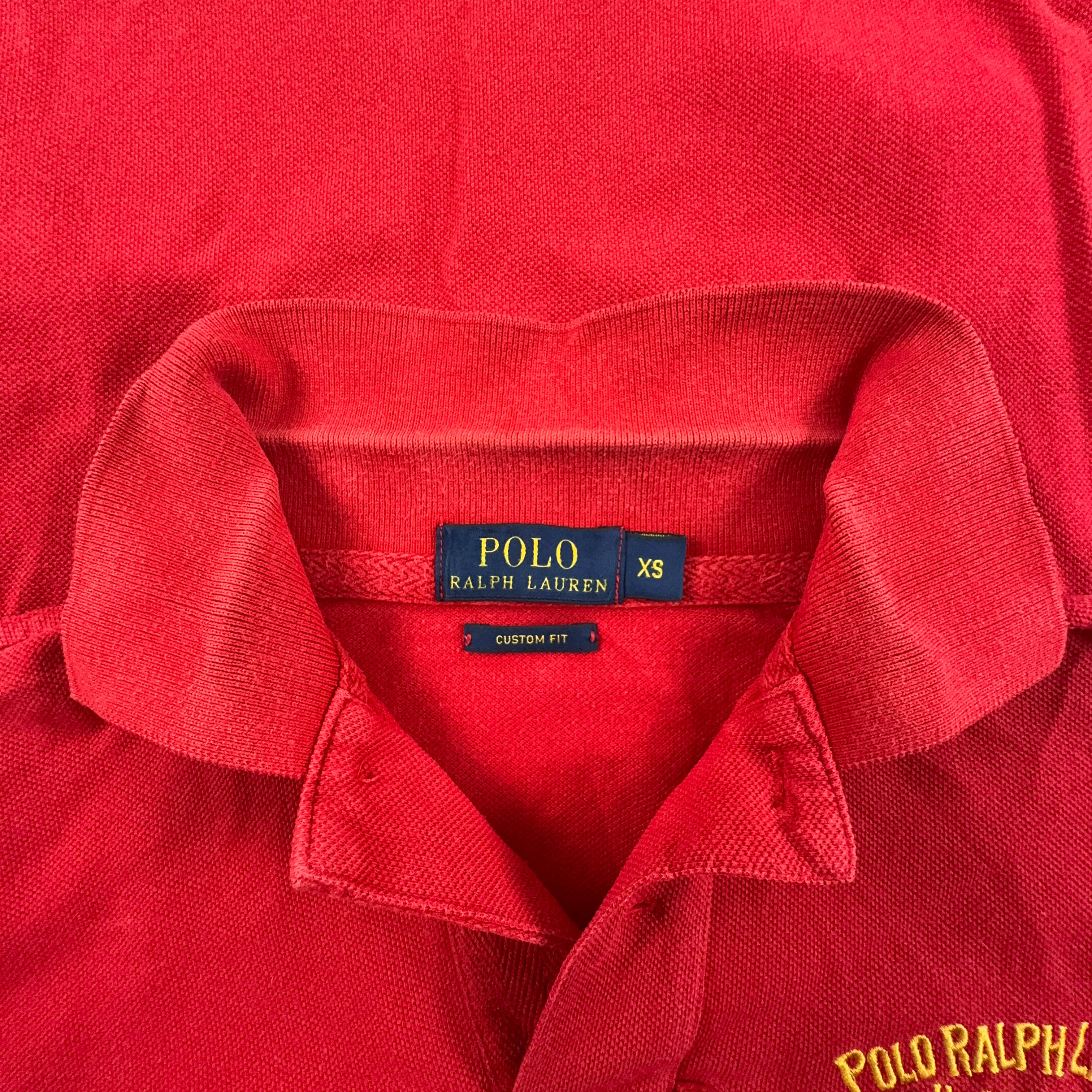 Polo Ralph Lauren Solid Red Custom Fit with Embroidery - Size XS/S Men