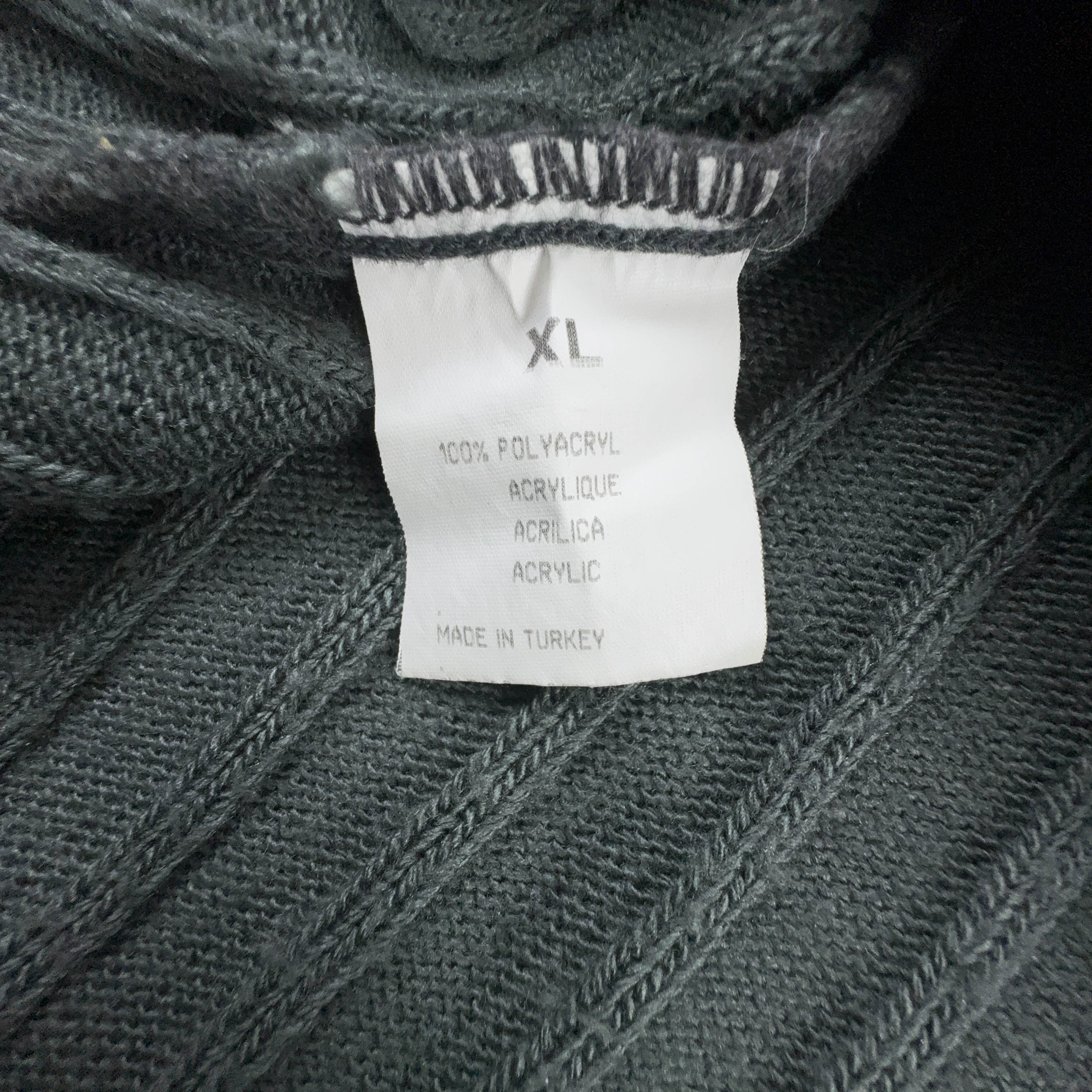 Maglione Fila grigio a girocollo con collo alto - Taglia XL uomo