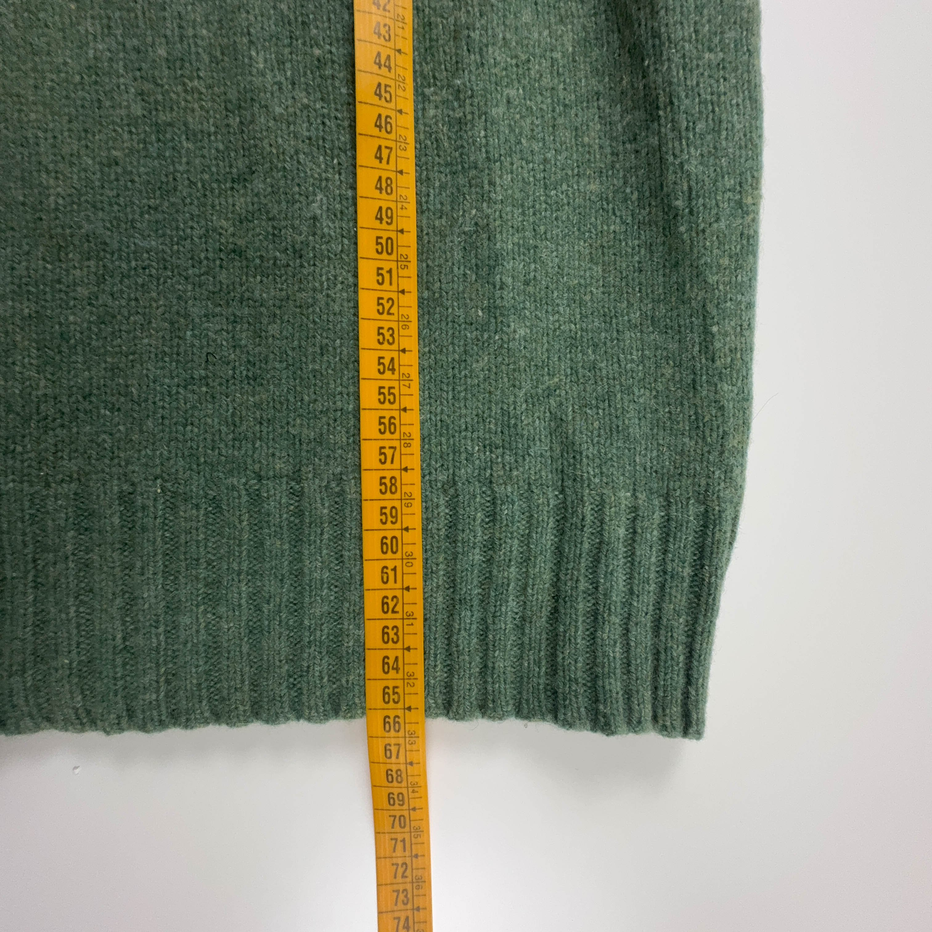 Maglione Ralph Lauren verde a girocollo 90% lana merino - Taglia L uomo