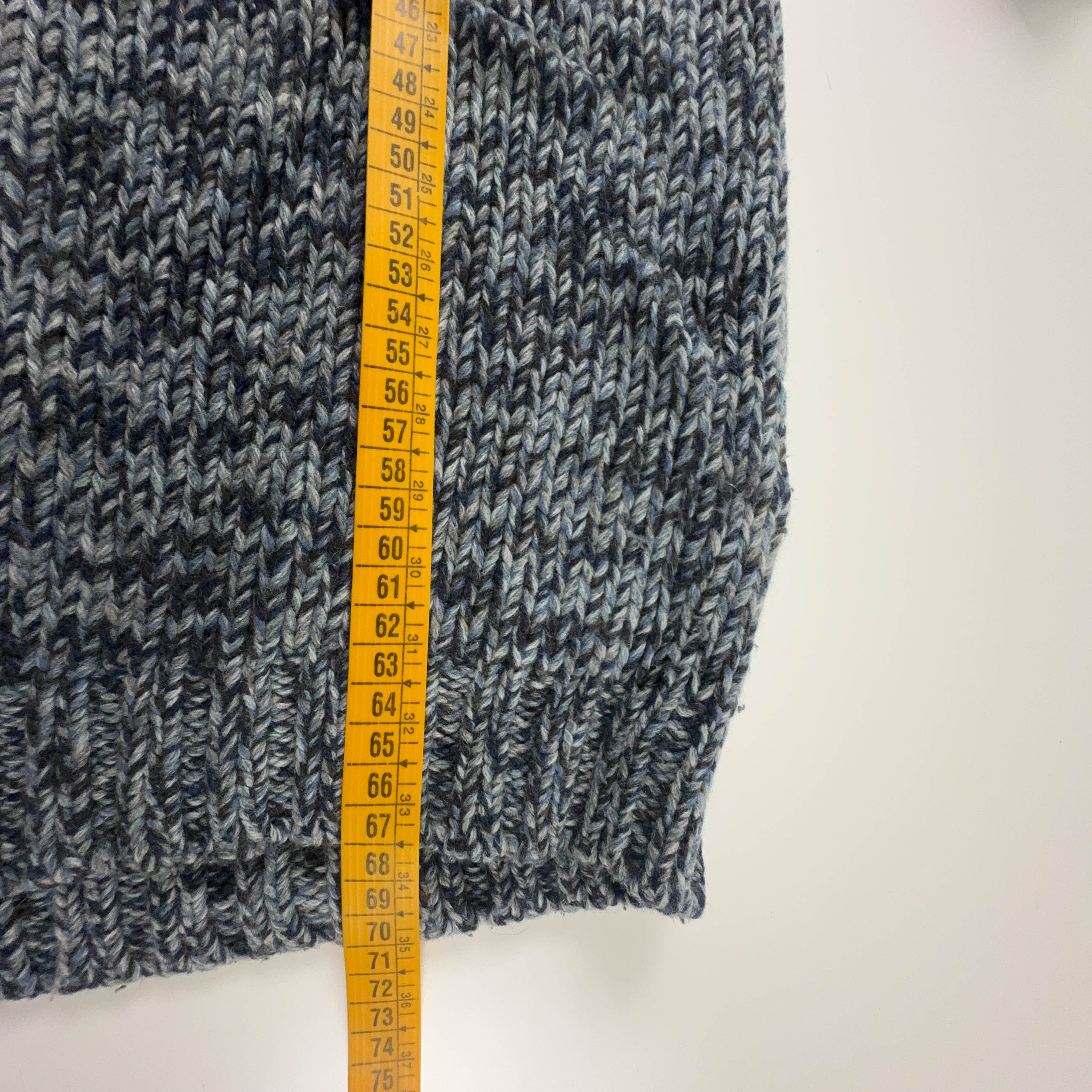 Maglione Fred Perry grigio e azzurro 90% lana - Taglia M uomo