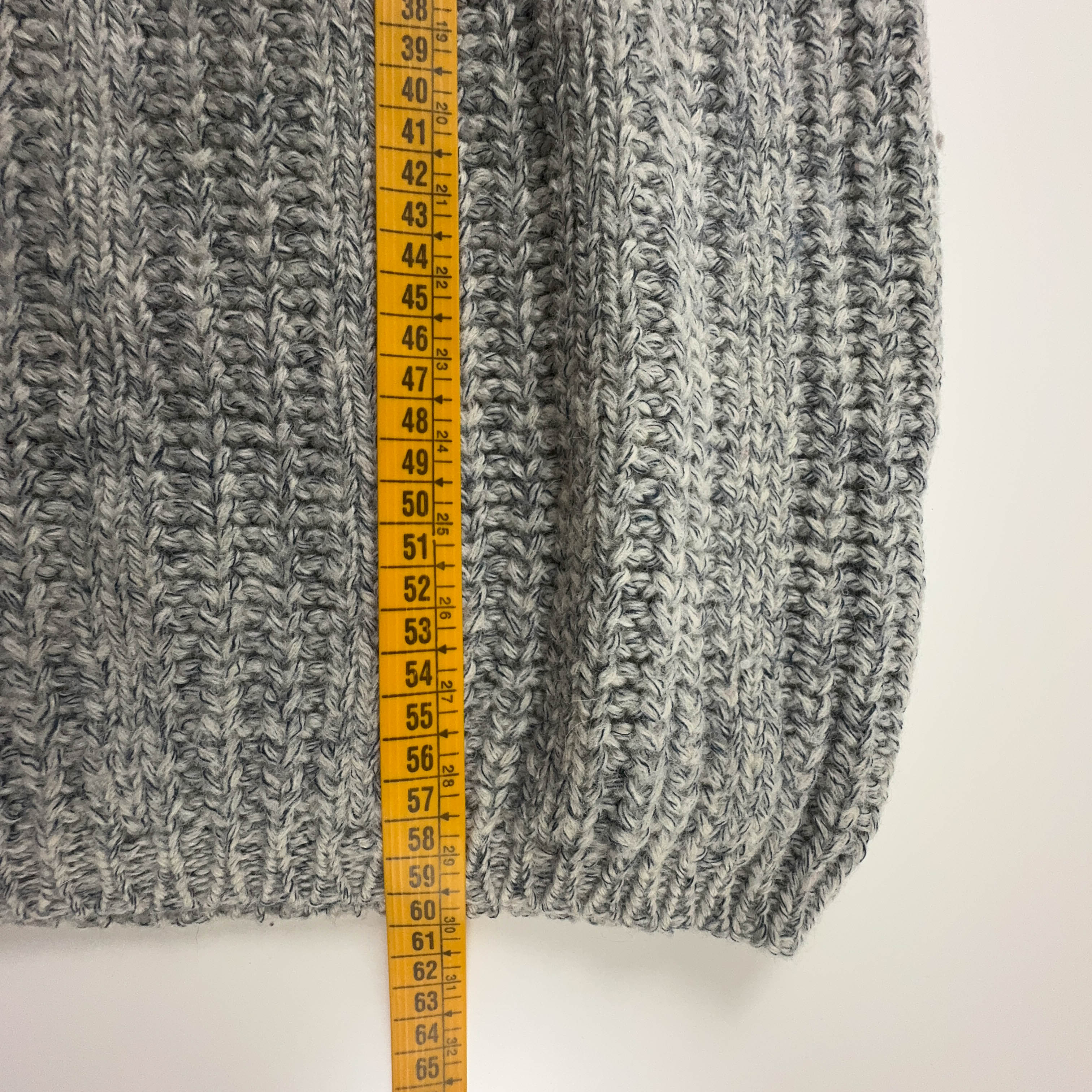 Maglione Salvatore Ferragamo grigio e bianco a girocollo - Taglia S uomo