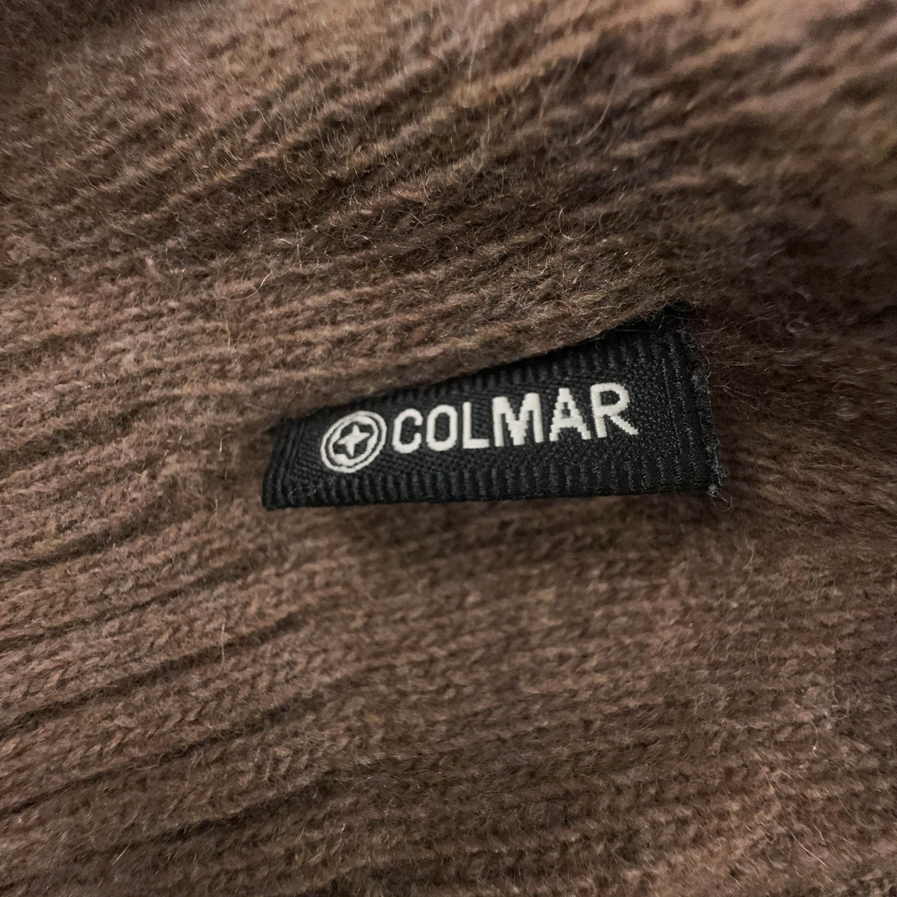 Maglione Colmar marrone e grigio a girocollo 80% lana - Taglia L/XL uomo