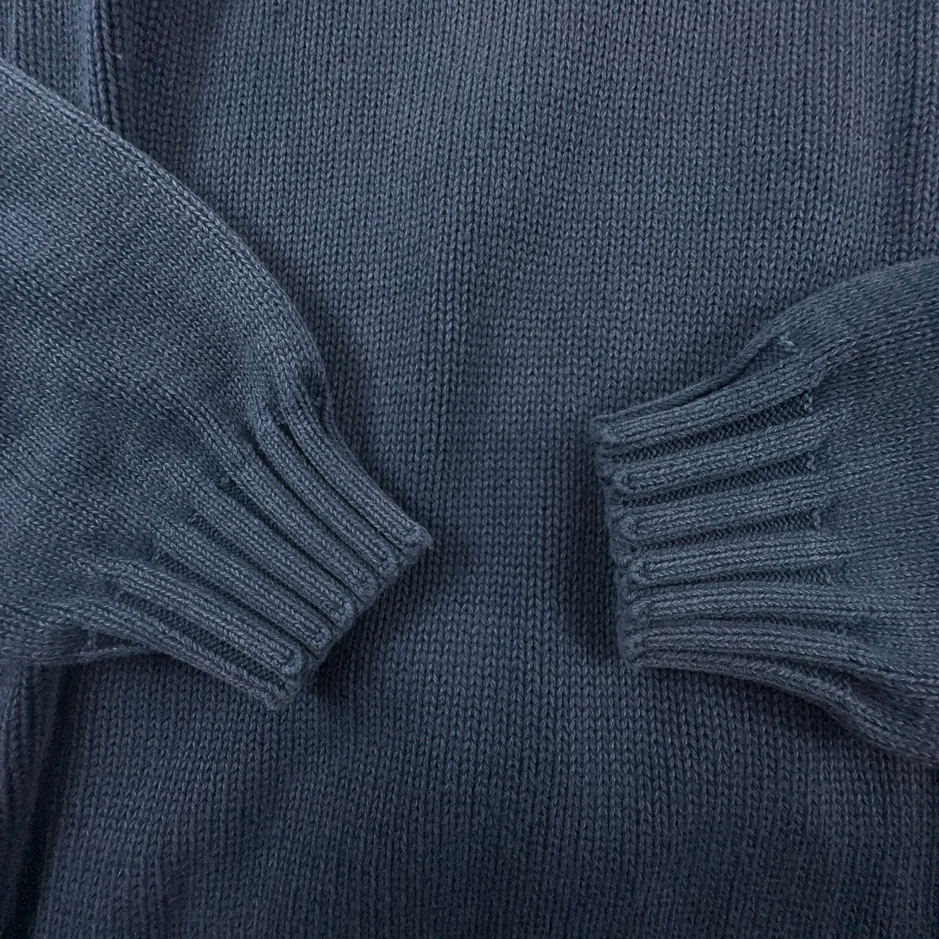 Maglione Napapijri blu scuro quarter zip in cotone - Taglia M uomo