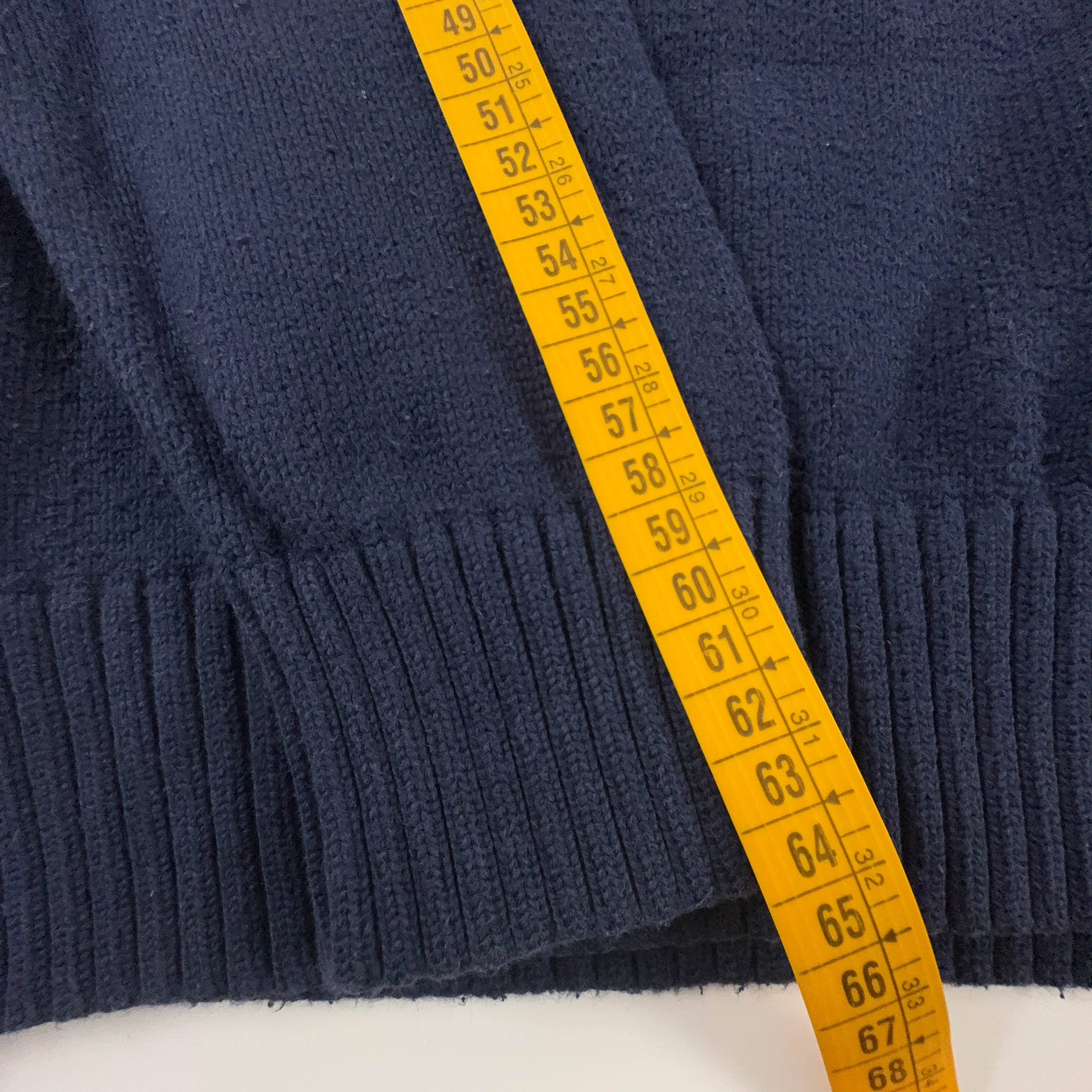 Maglione leggero Ralph Lauren blu scuro a girocollo in cotone - Taglia S/M uomo