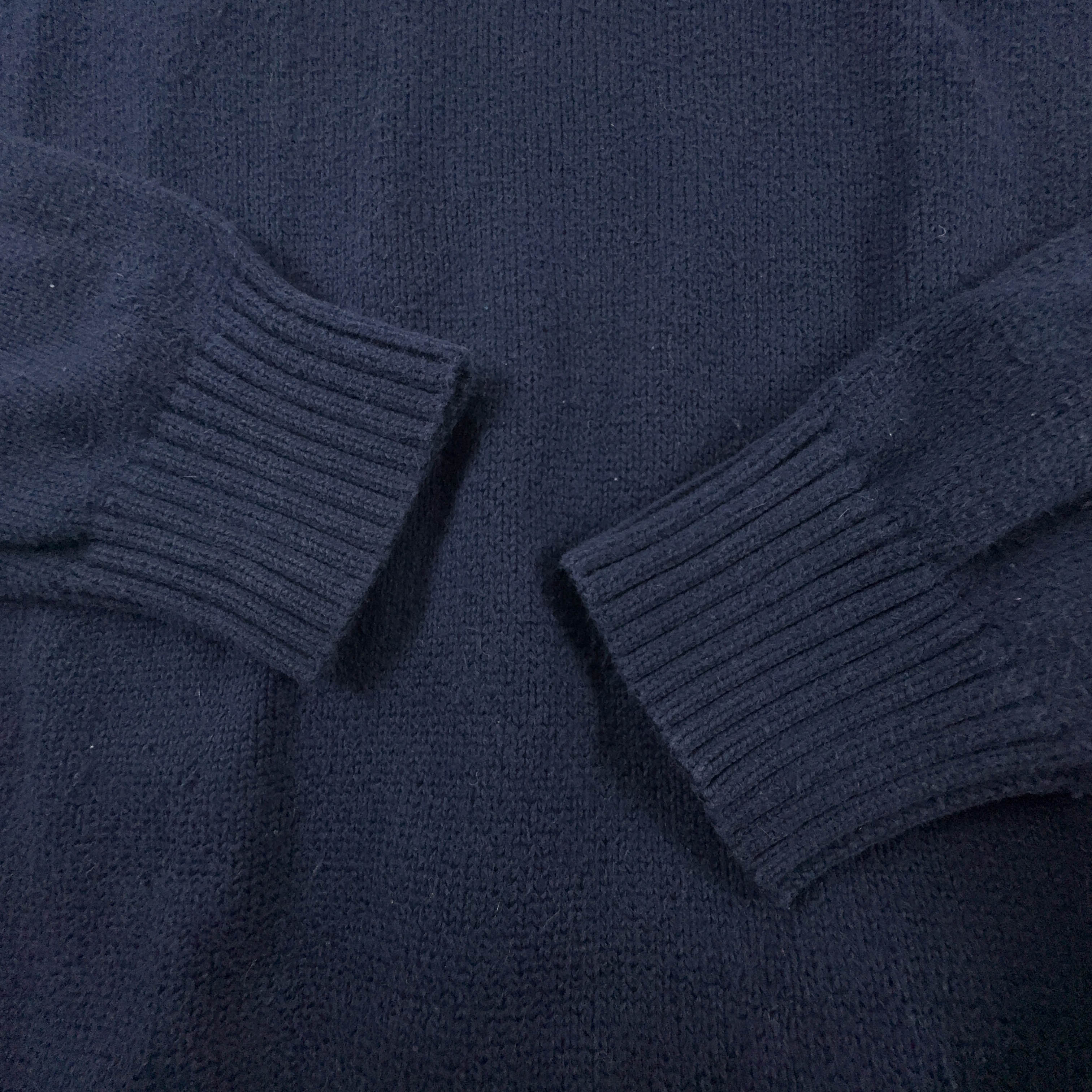Maglione leggero Ralph Lauren blu scuro a girocollo in cotone - Taglia S/M uomo