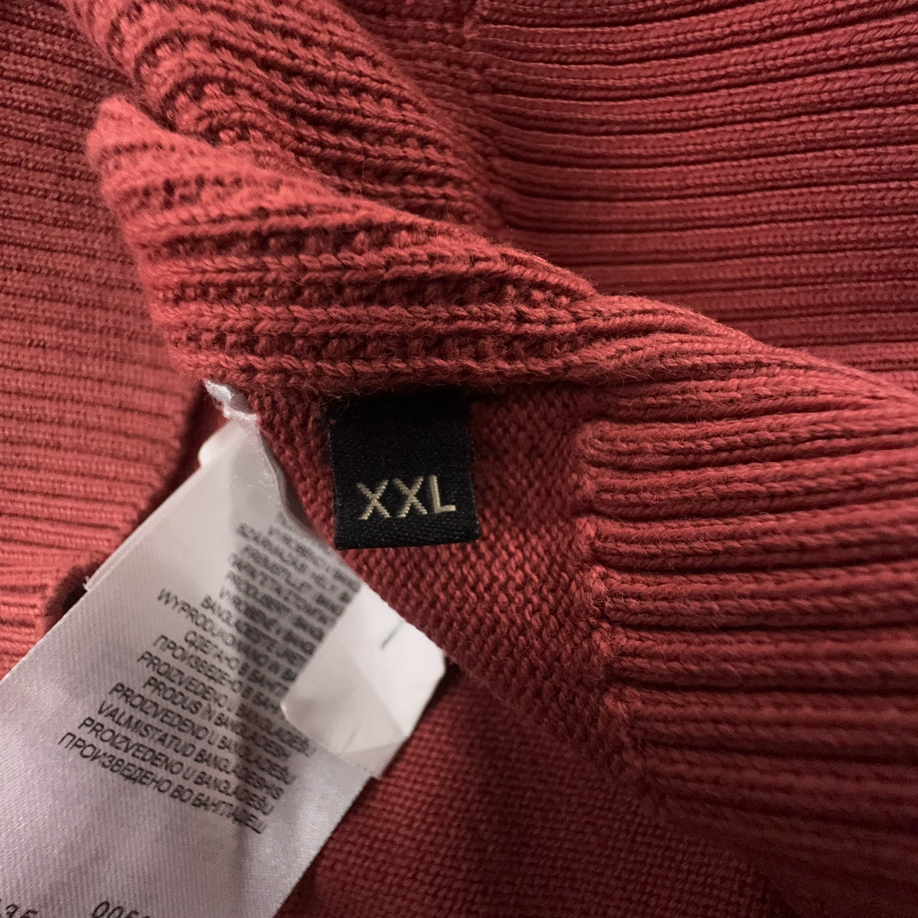 Maglione leggero Napapijri rosso a girocollo cotone - Taglia L uomo