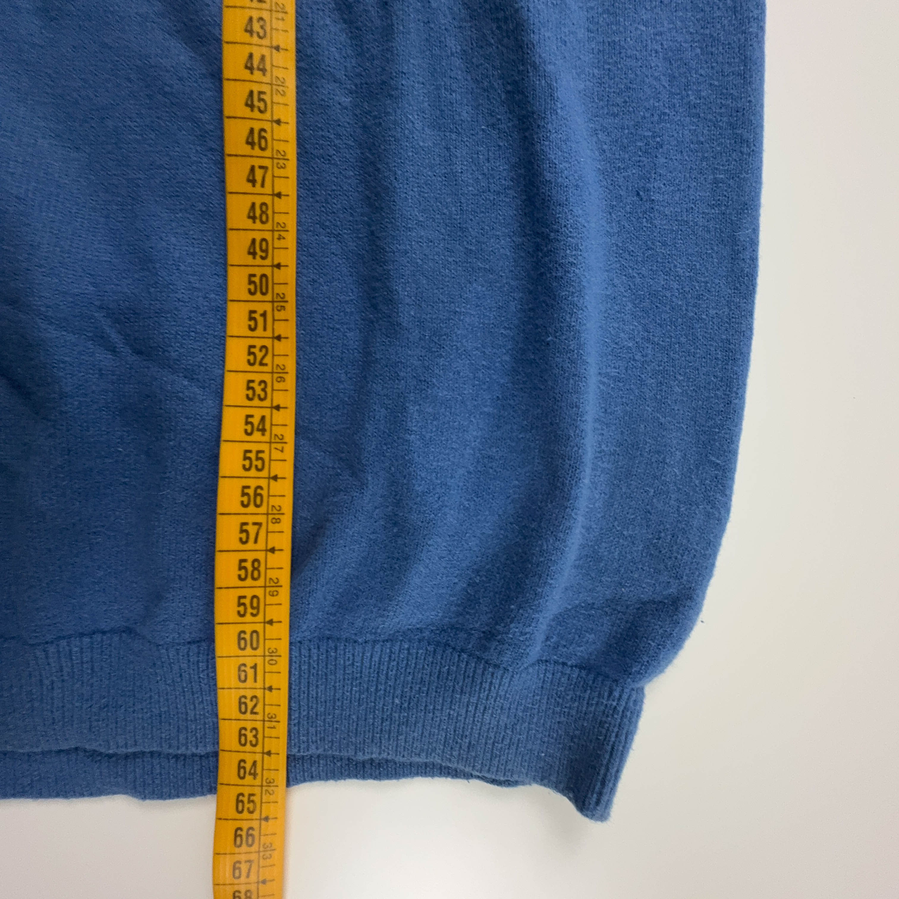 Maglione leggero Napapijri blu con scollo a v 90% cotone - Taglia M uomo