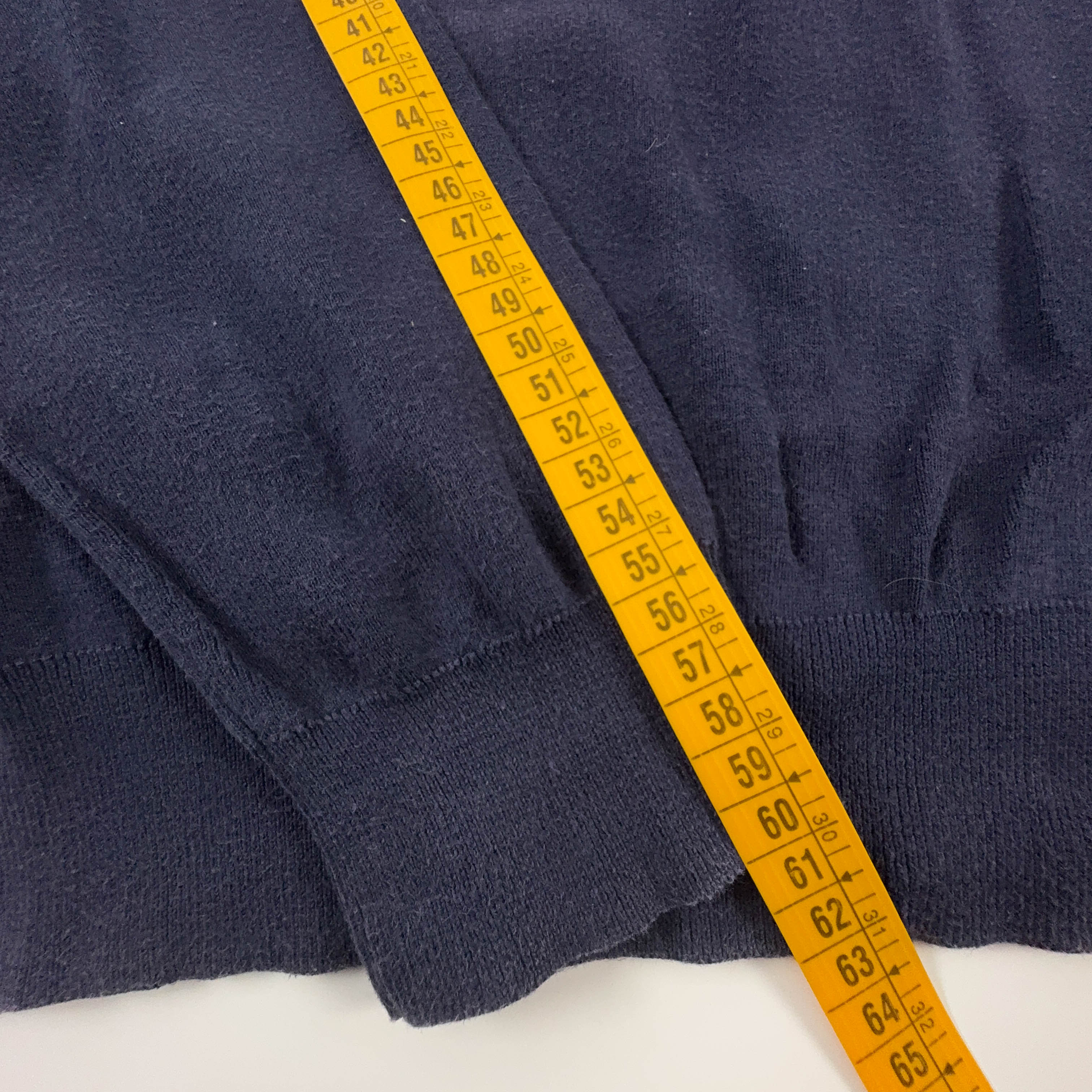 Maglione leggero Ralph Lauren blu scuro a girocollo in cotone pima - Taglia M uomo