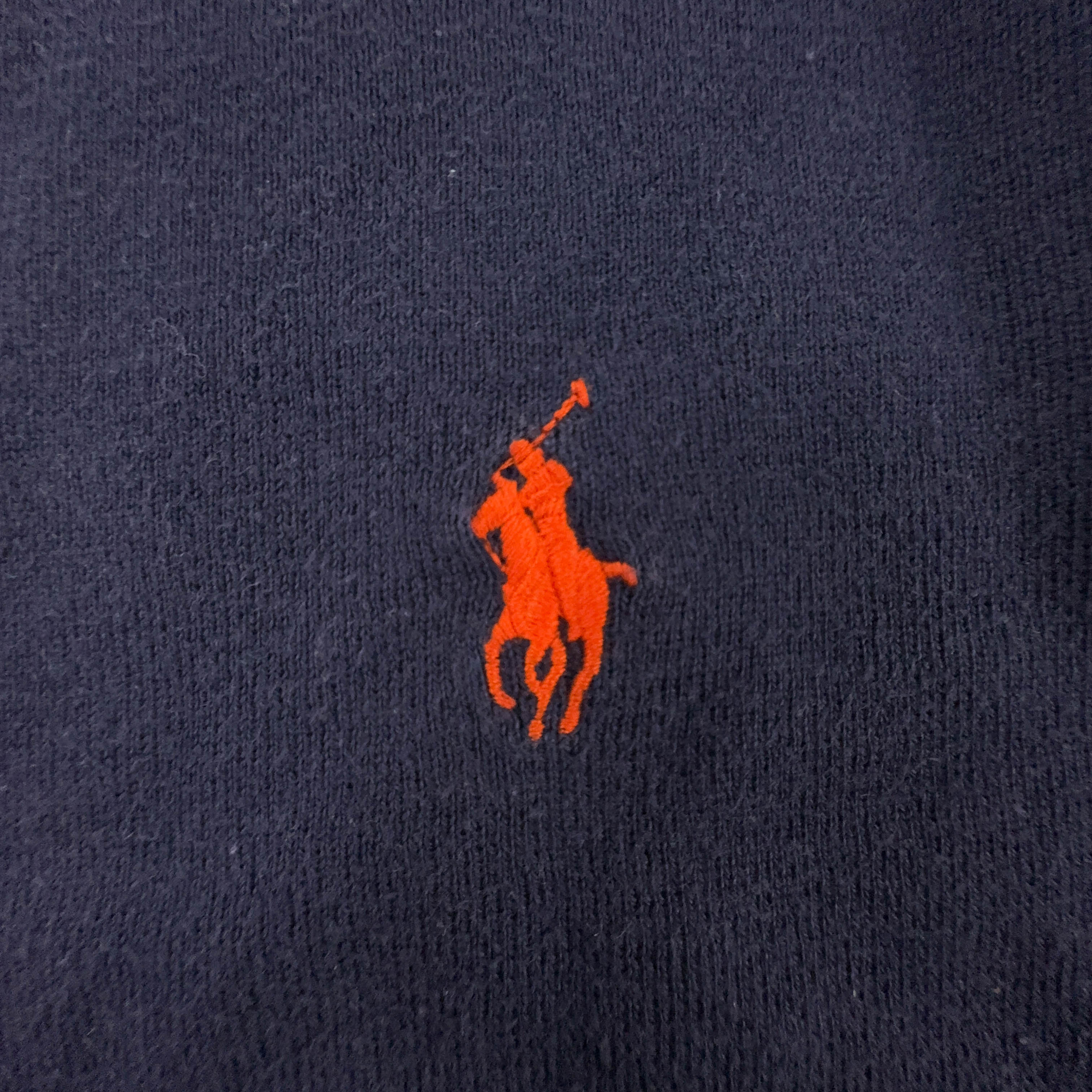 Maglione leggero Ralph Lauren blu scuro a girocollo in cotone pima - Taglia M uomo