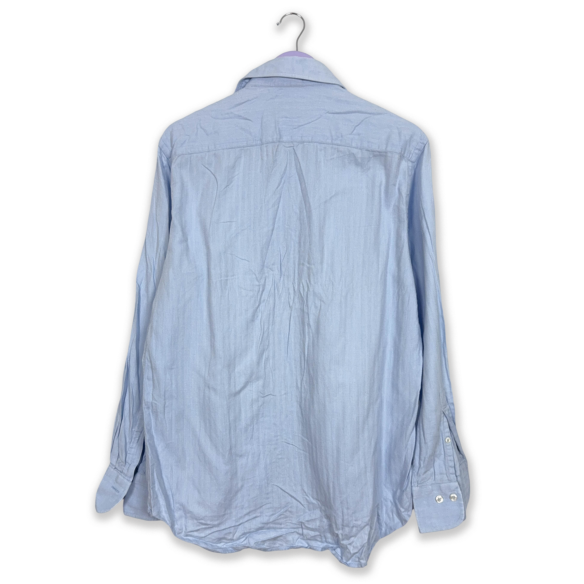 Camicia Gianfranco Ferrè azzurra tinta unita - Taglia 40 uomo