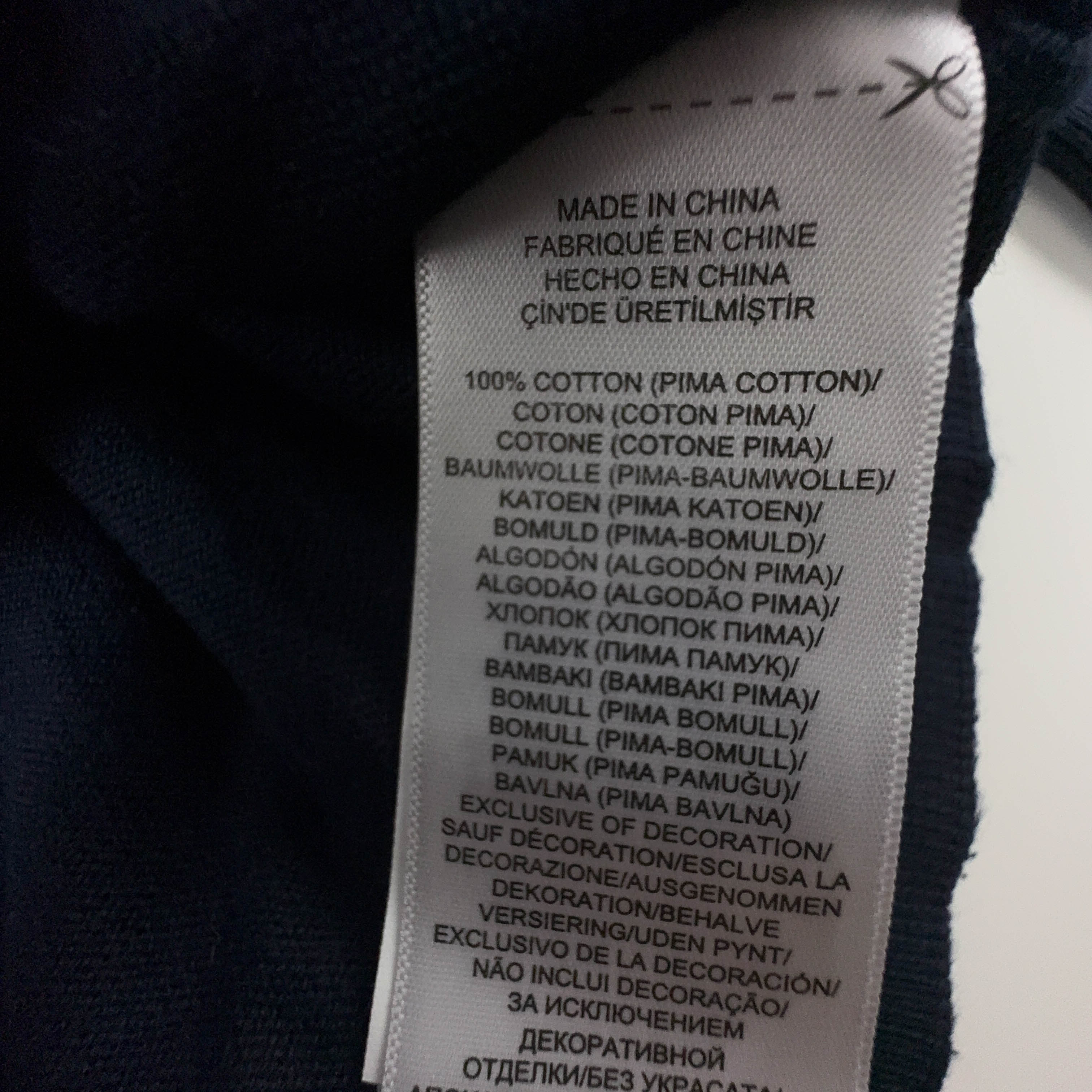 Maglione leggero Ralph Lauren blu scuro a girocollo in cotone pima - Taglia S uomo