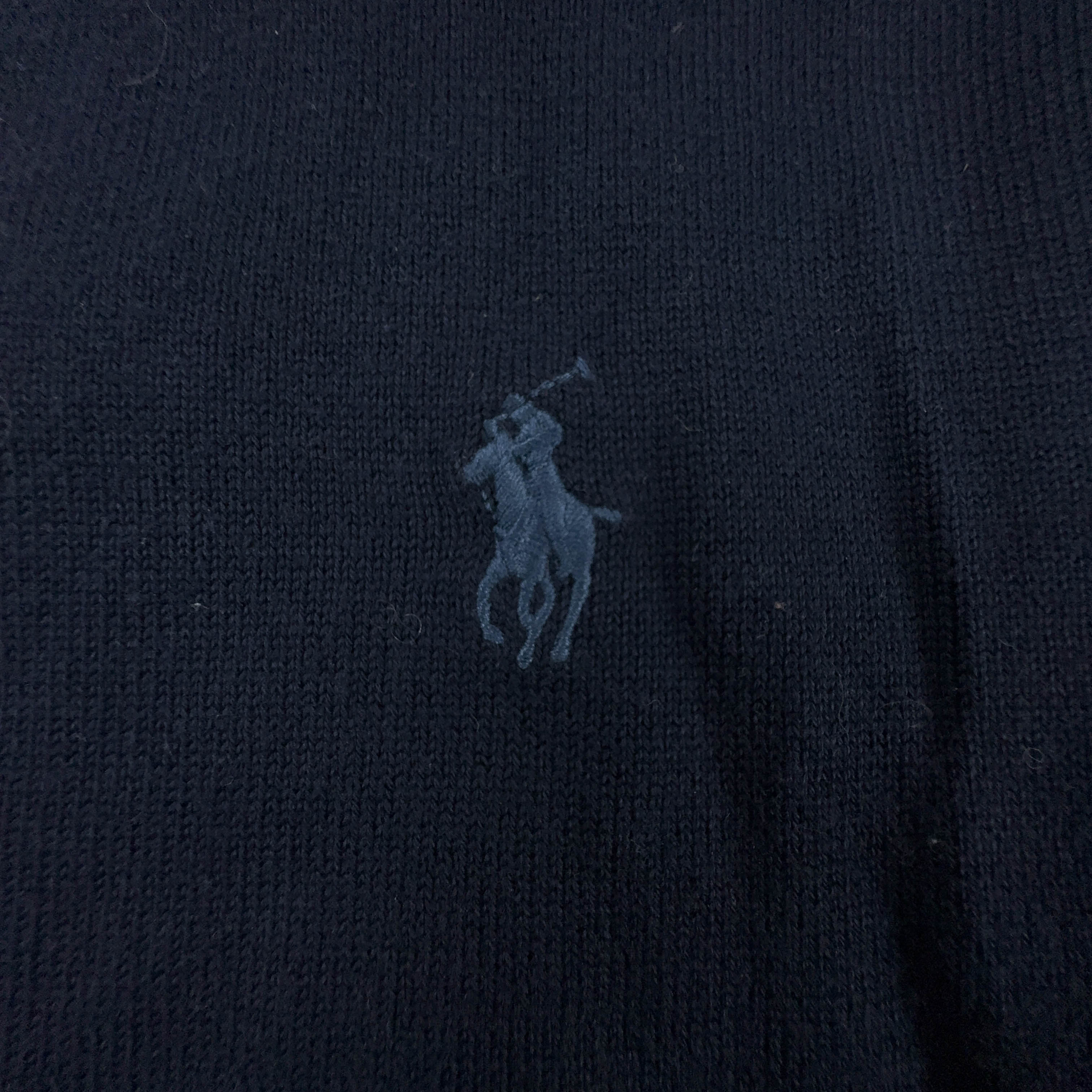 Maglione leggero Ralph Lauren blu scuro a girocollo in cotone pima - Taglia S uomo