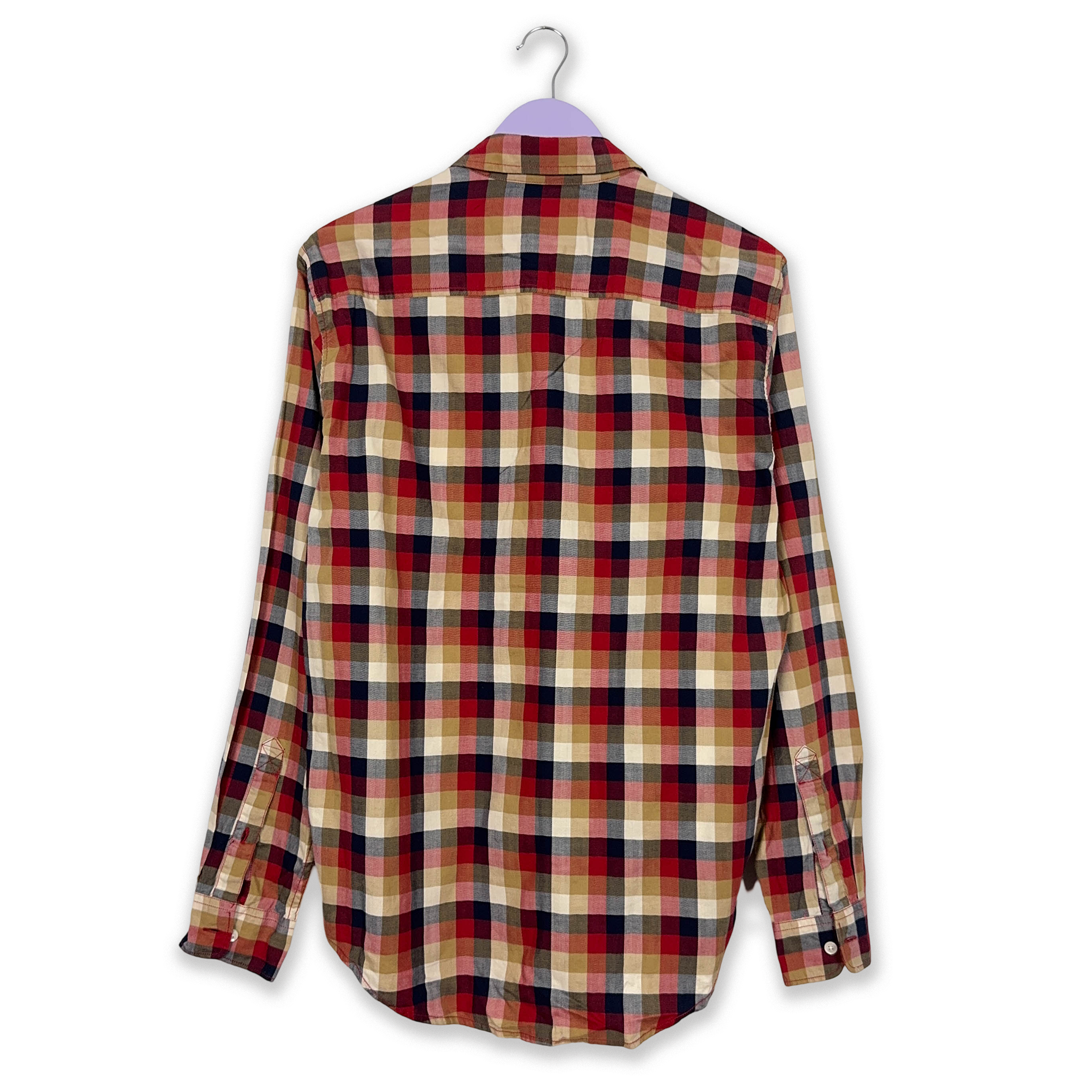 Camicia Timberland a quadri rossa slim fit - Taglia M/L uomo